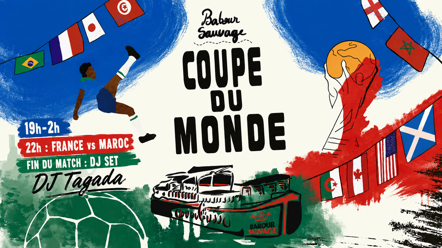 Diffusion Du Match France-Maroc & Dj Tagada