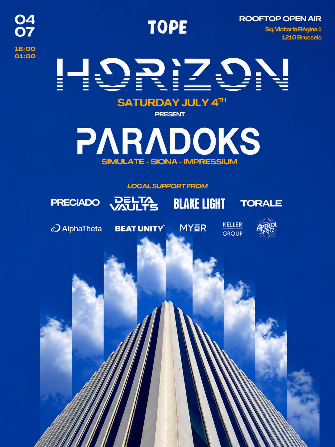 Horizon - Rooftop Open Air - 04.07 - Present Paradoks