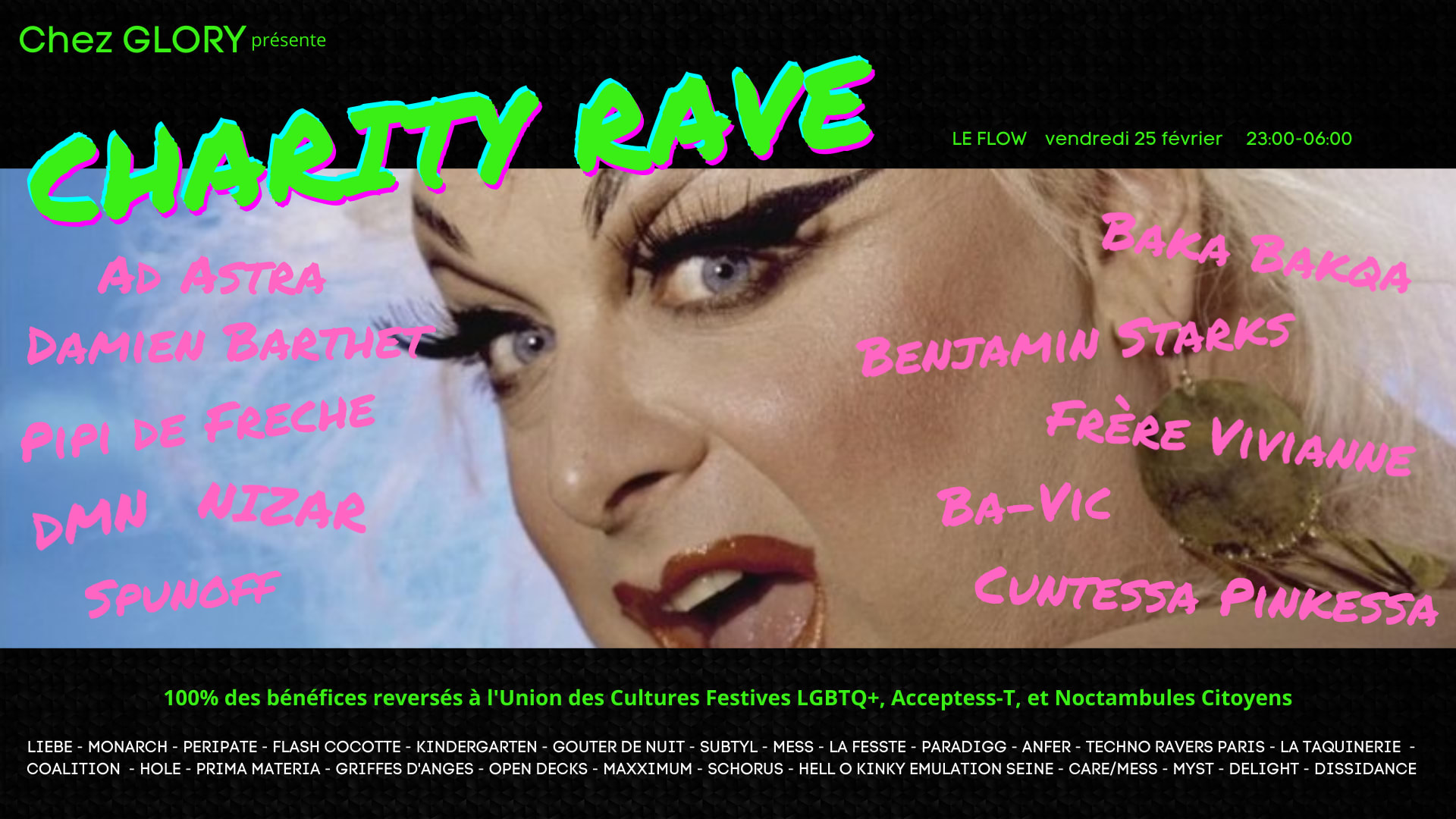 Chez Glory : Charity Rave