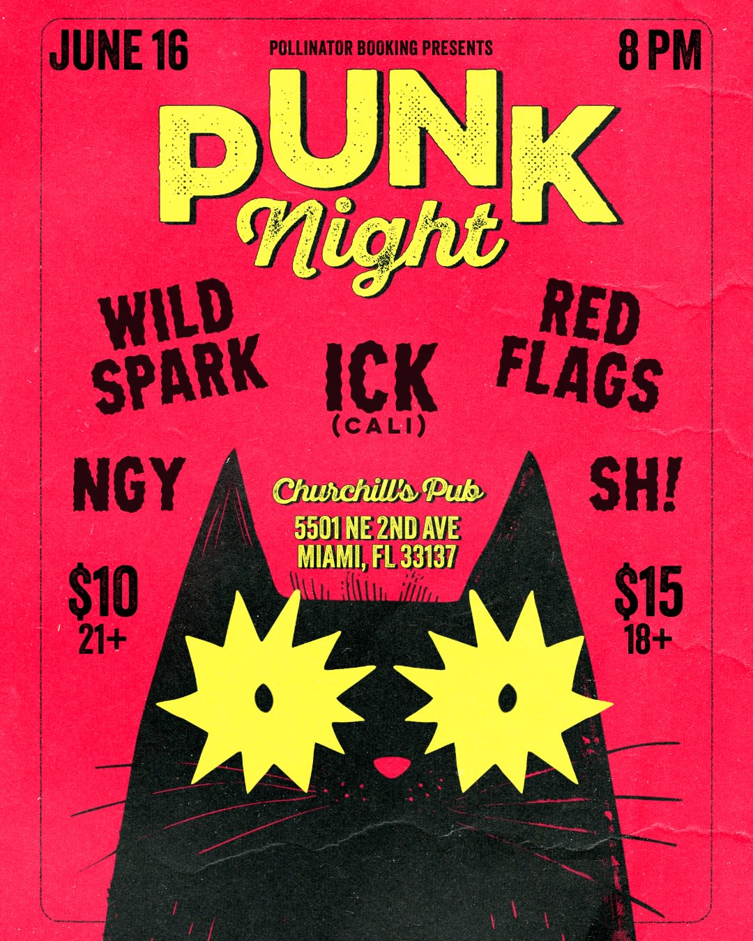 Punk Night Feat. Ick, Wild Spark, Red Flags, Ngy, & Sh!