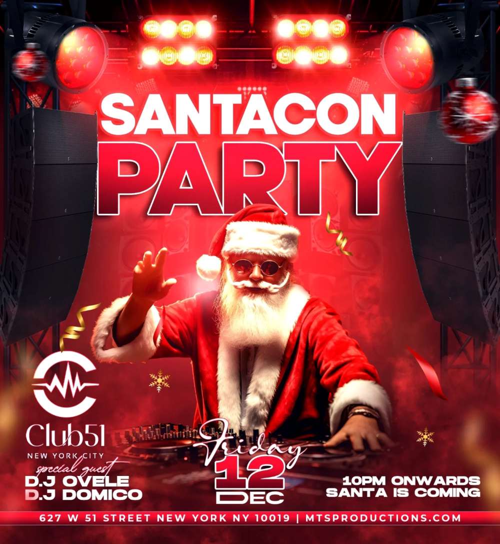 Santacon After Dark: Club 51 Nyc Santa Party | December 12th