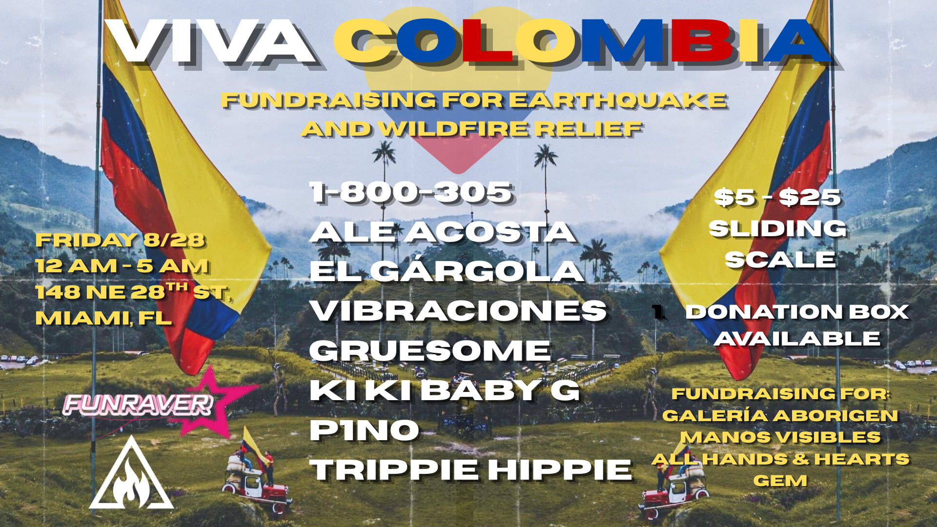 Viva Colombia: Fundraiser For Earthquake & Wildfire Relief