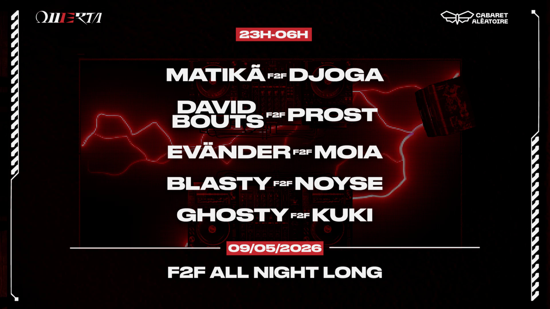 F2f All Night Long W/ Moia, Noyse, Ghosty & More