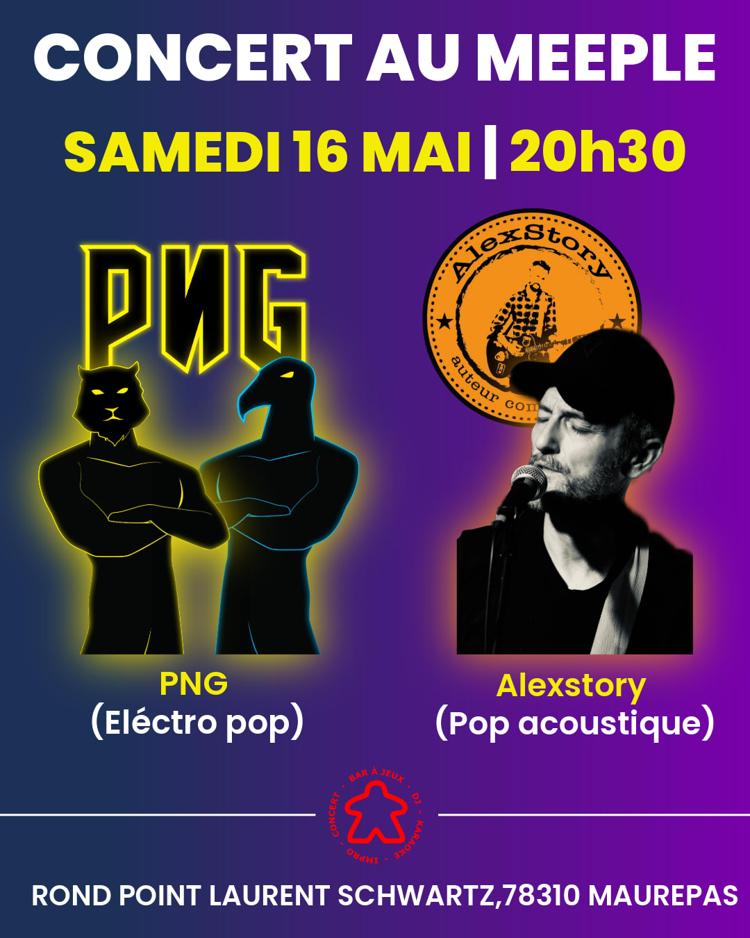 Concert Pop Au Meeple - Png Et Alexstory