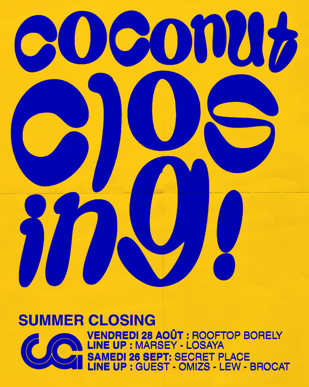 Coconut Closing #1, Rooftop Borely