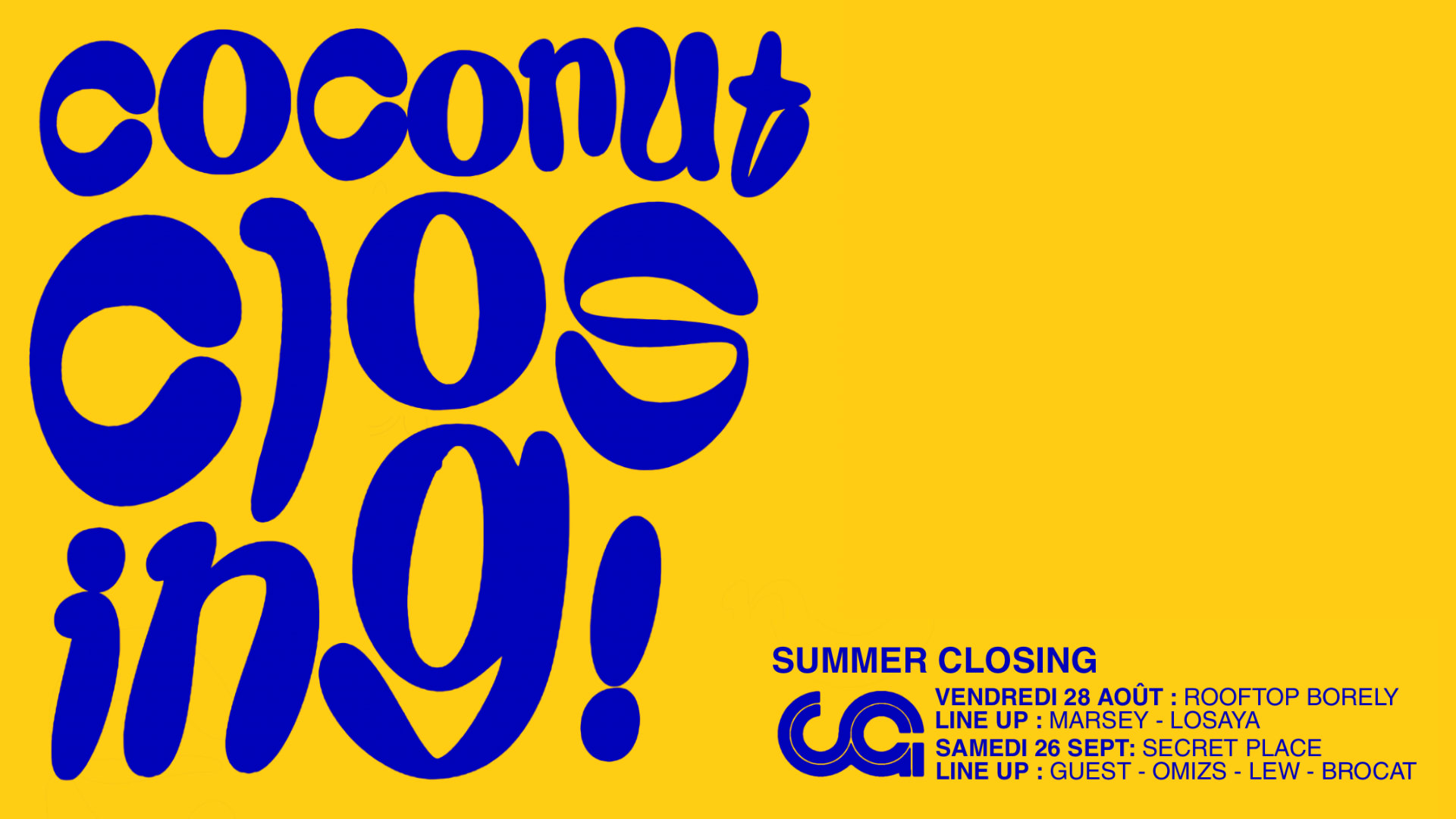 Coconut Closing #1, Rooftop Borely