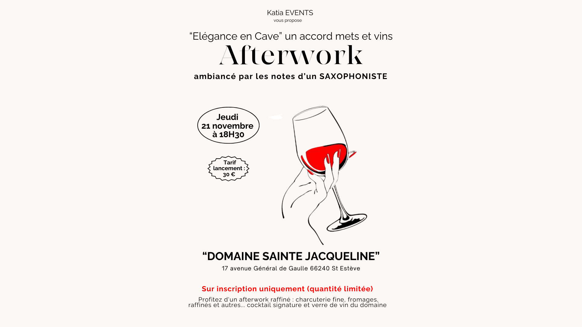 Afterwork Accord Mets Et Vins "Elégance En Cave"