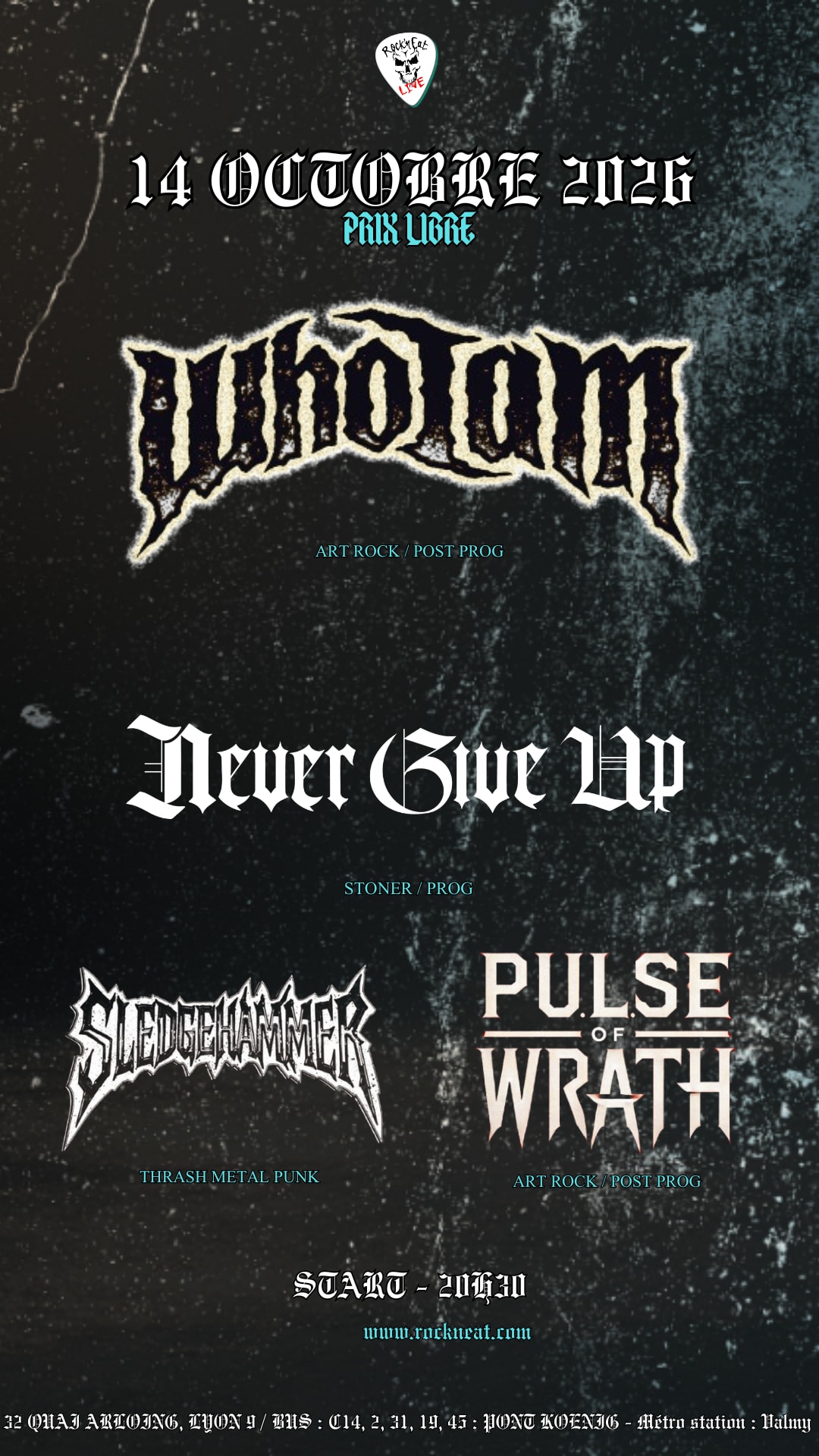 Who I Am + Never Give Up + Pulse Of Wrath + Sledgehammer