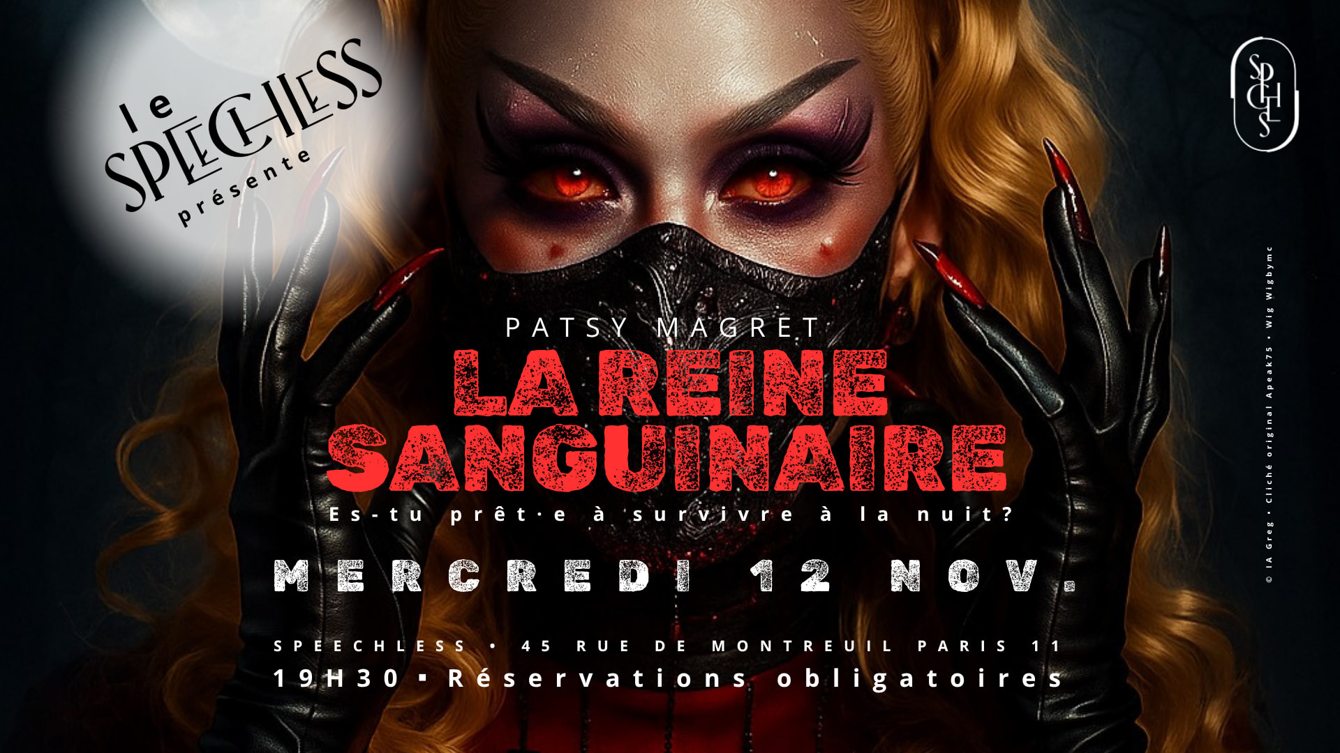 Loup Garou Drag La Reine Sanguinaire 12 Nov