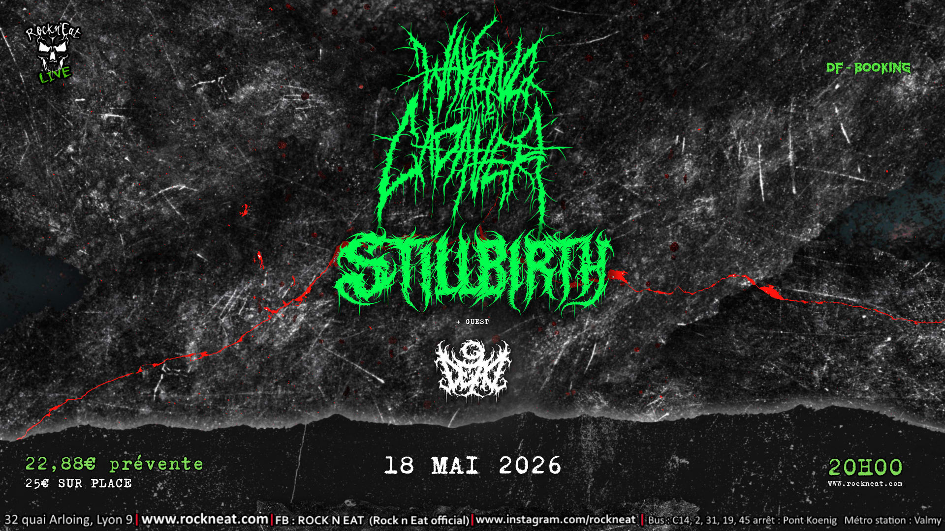 Waking The Cadaver + Stillbirth + 9dead