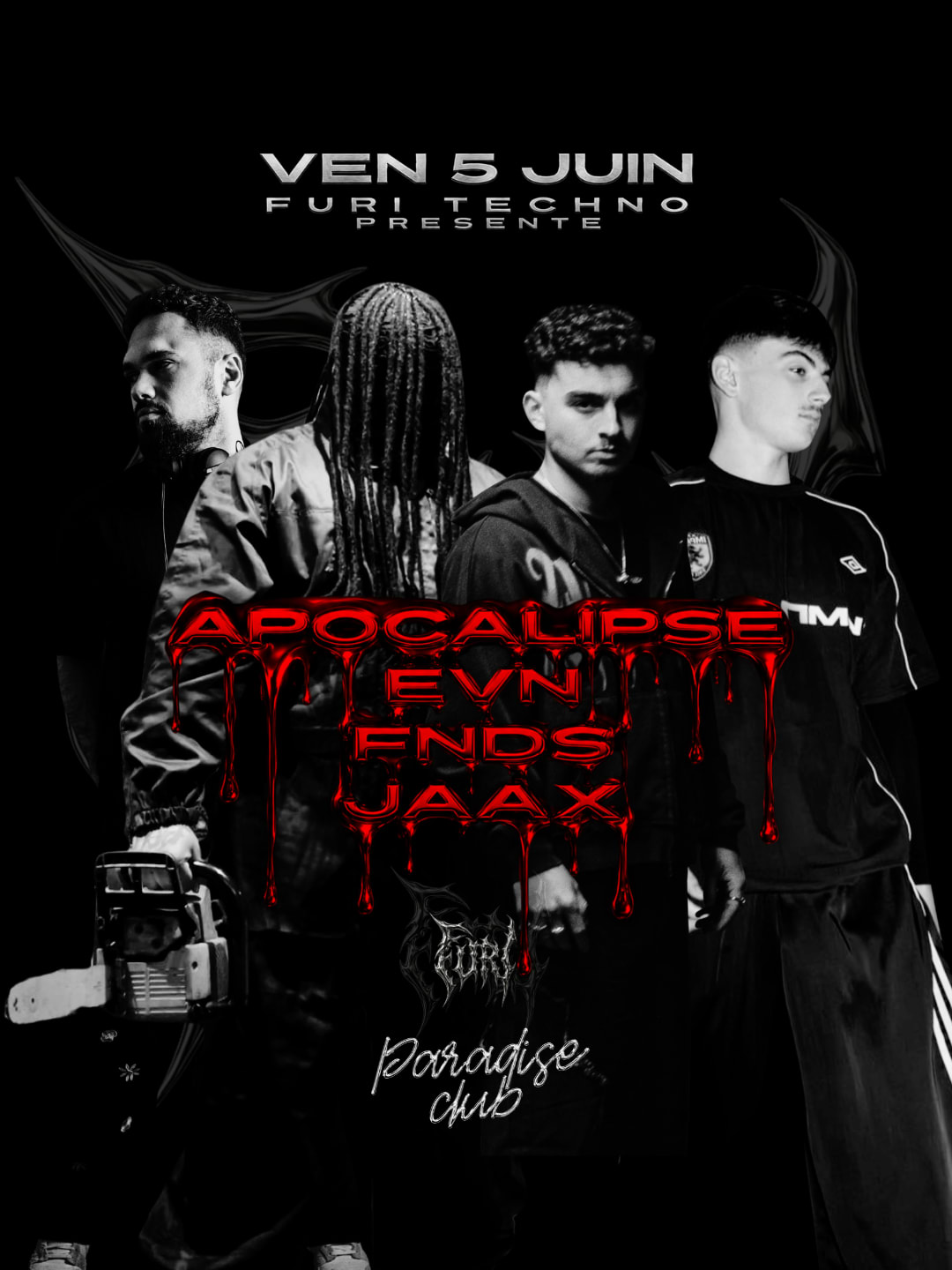 —| Furi Techno Présente _ Jaax _ Evn _ Apocalipse _ Fnds |—