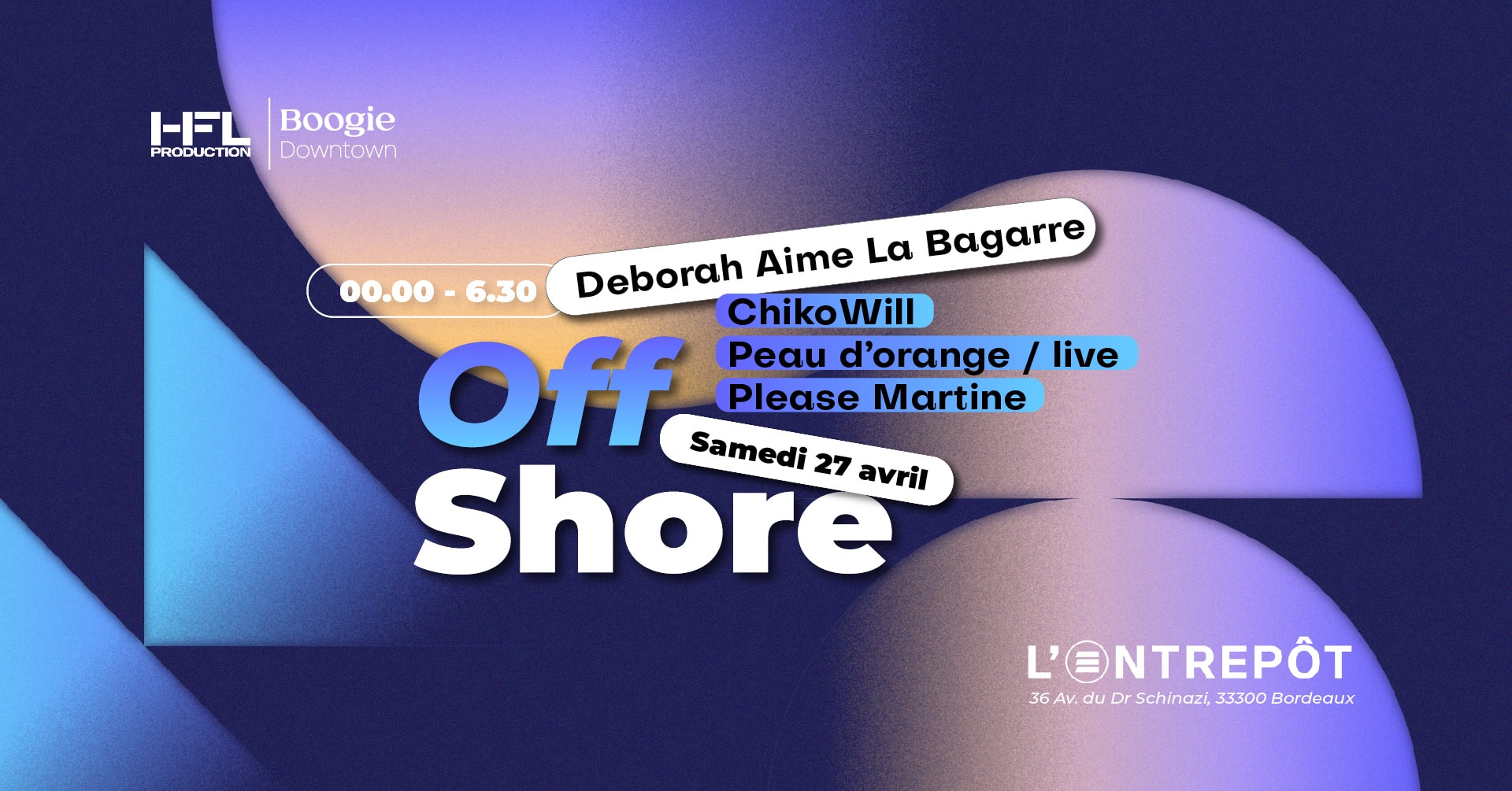 Off Shore Invite Deborah Aime La Bagarre