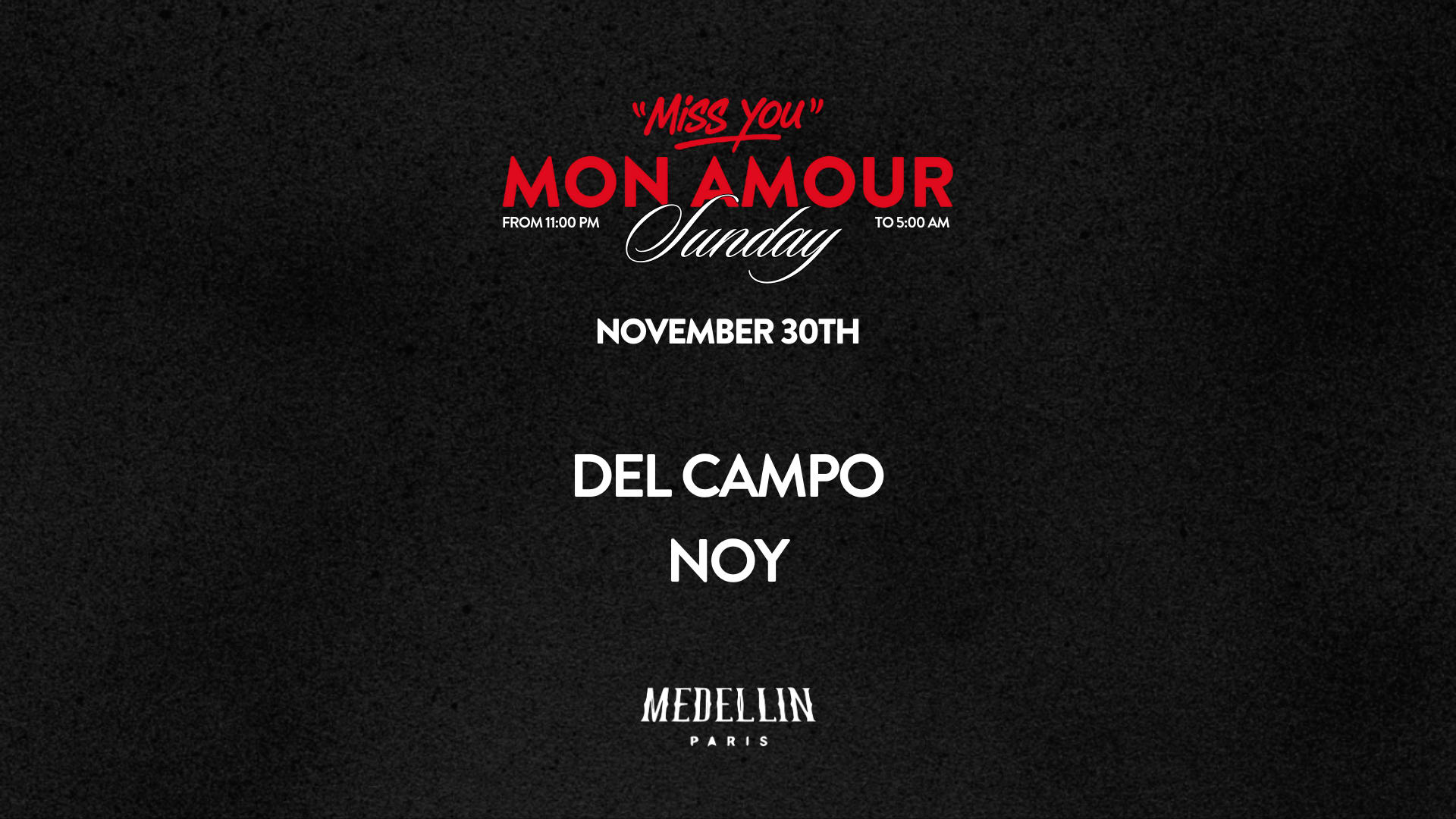 Miss You Mon Amour W/ Del Campo