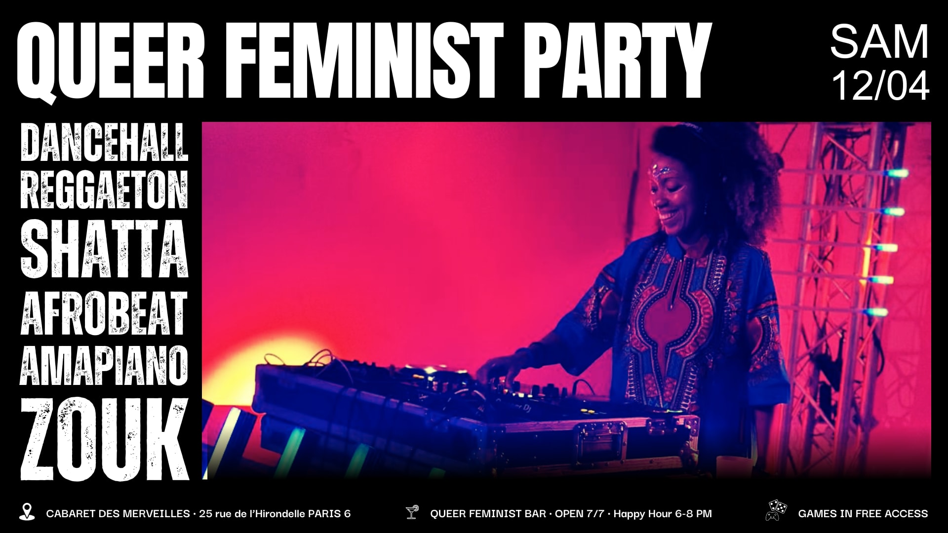 Queer Feminist Party // Shatta • Dancehall • Afrobeat