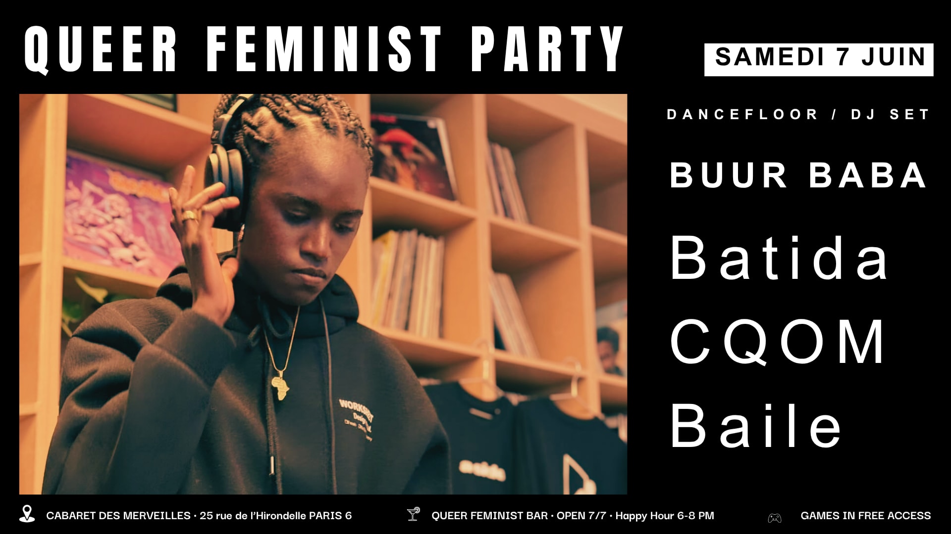 Queer Feminist Party - Batida / Cqom / Baile1