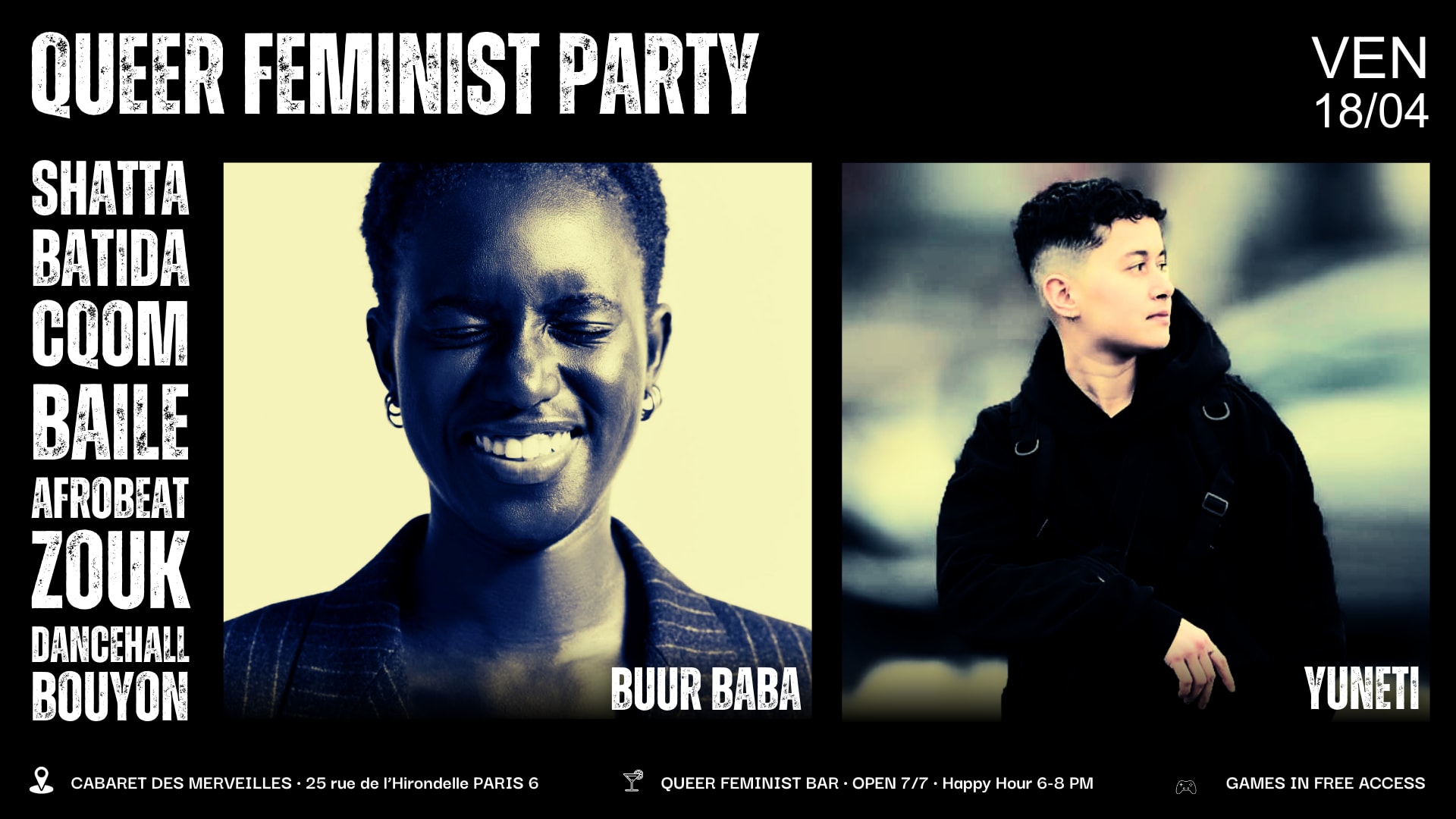 Queer Feminist Party // Shatta • Dancehall • Cqom • Baile