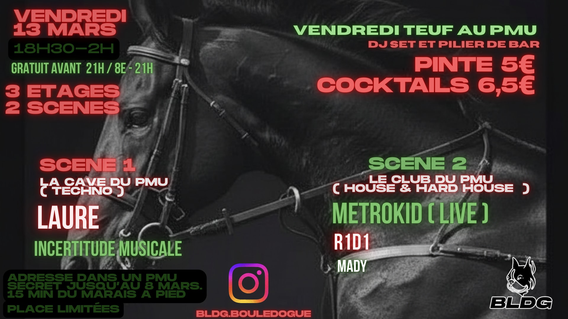 Vendredi Teuf Au Pmu : Dj Set & Pilier De Bar De Bldg