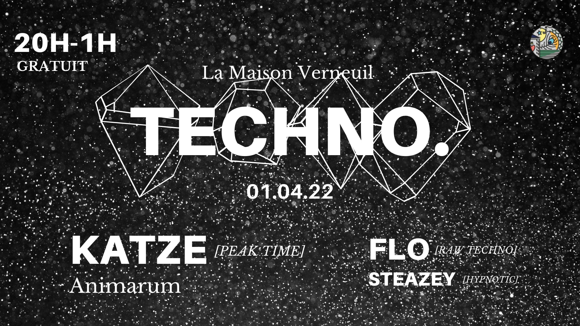 01.04.22 Techno. : Katze / Flo / Steazey