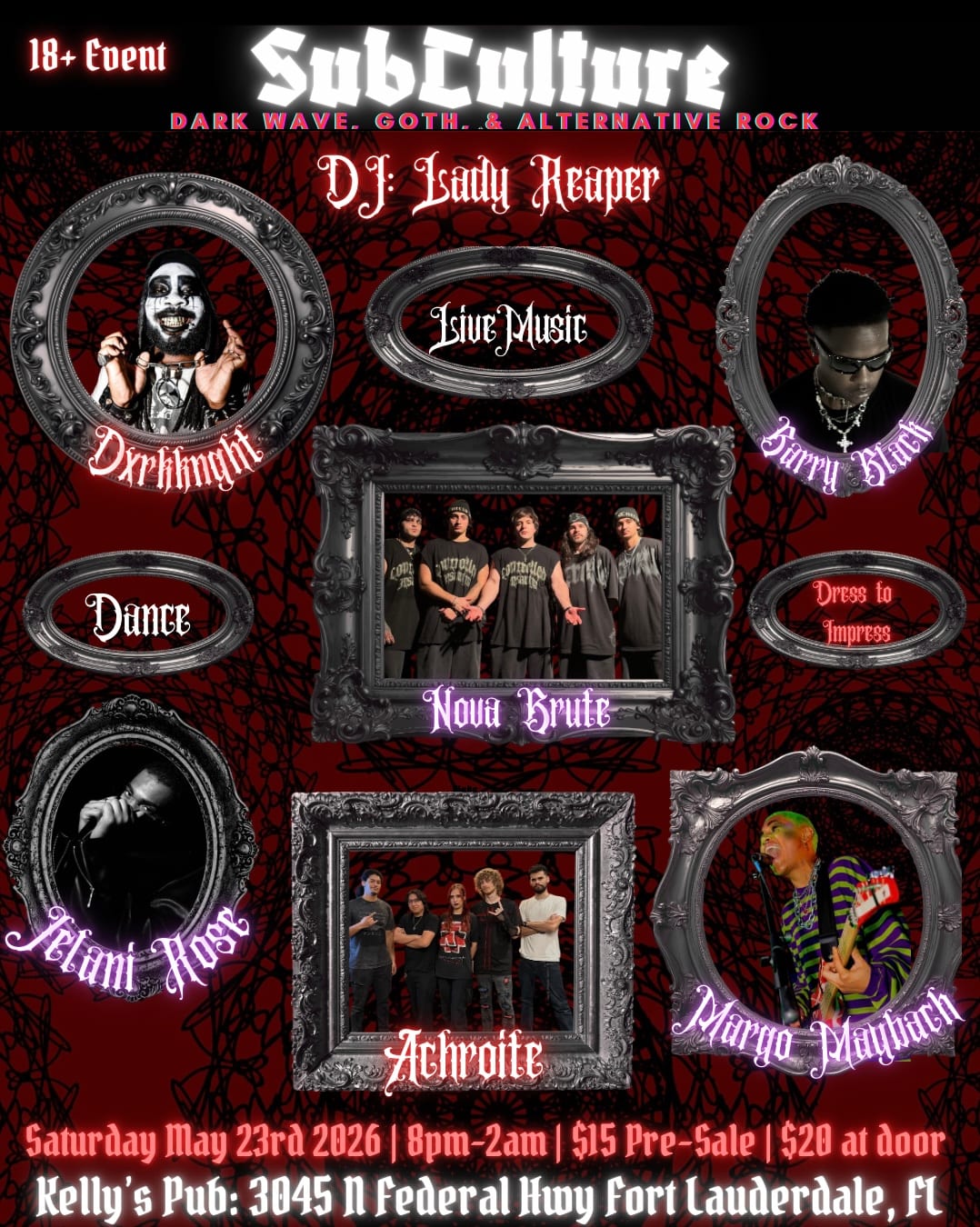 Subculture At Kelly's Pub