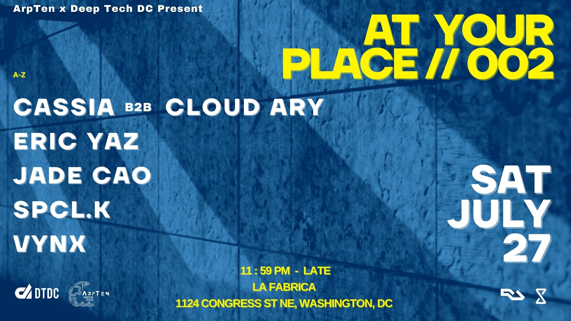 At Your Place // 002 - Arpten X Deep Tech DC