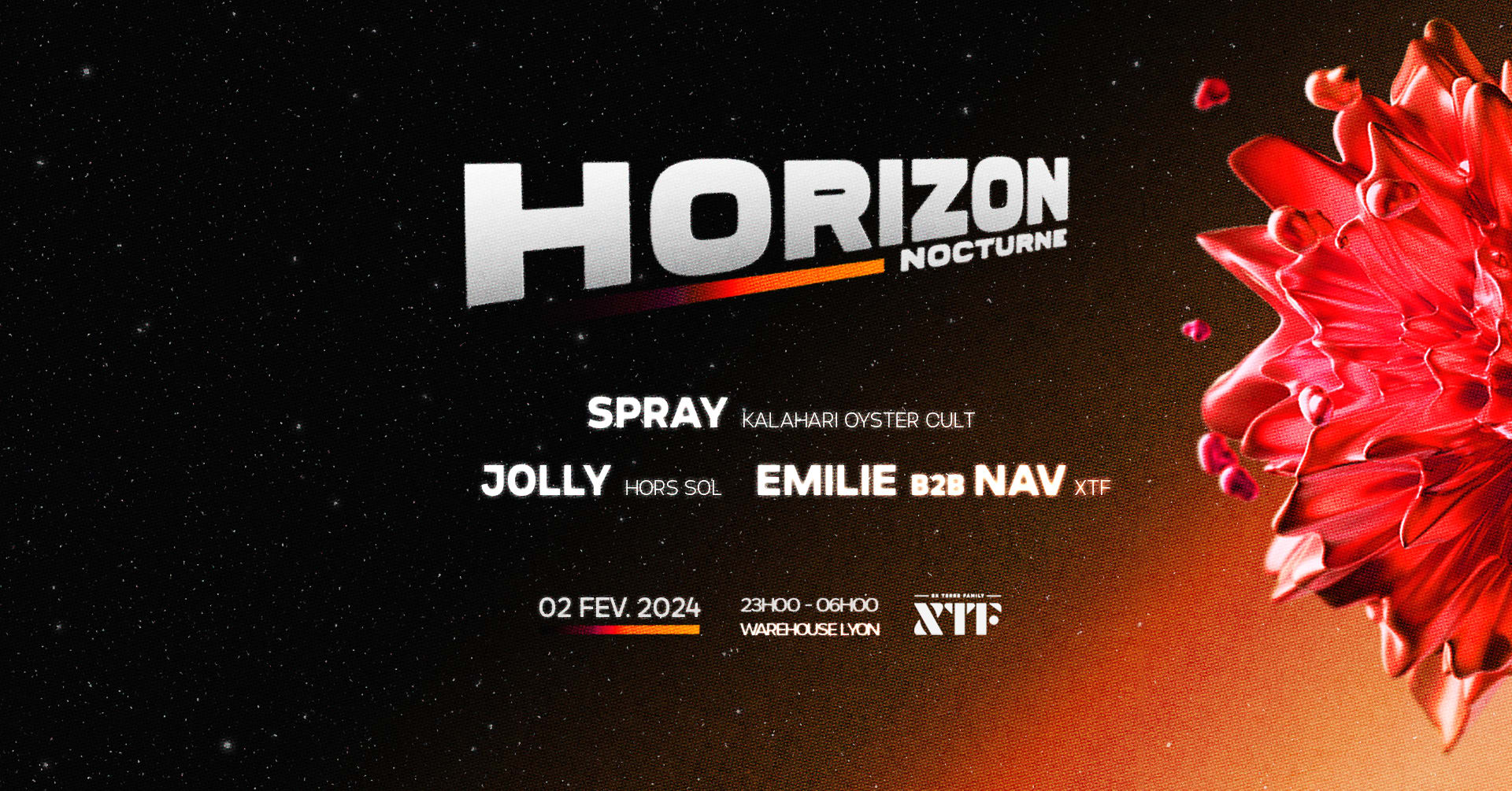 Horizon Nocturne : Spray, Jolly, Emilie B2b Nav