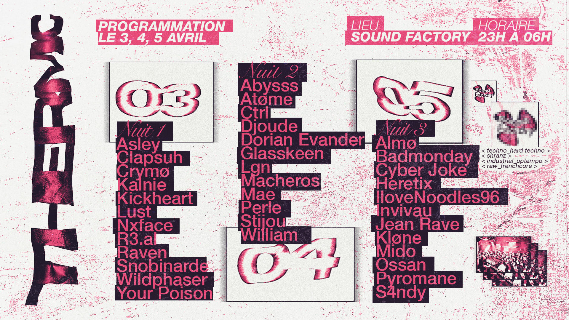 [Thermic] Techno To Hard : 3 - 4 - 5 Avril