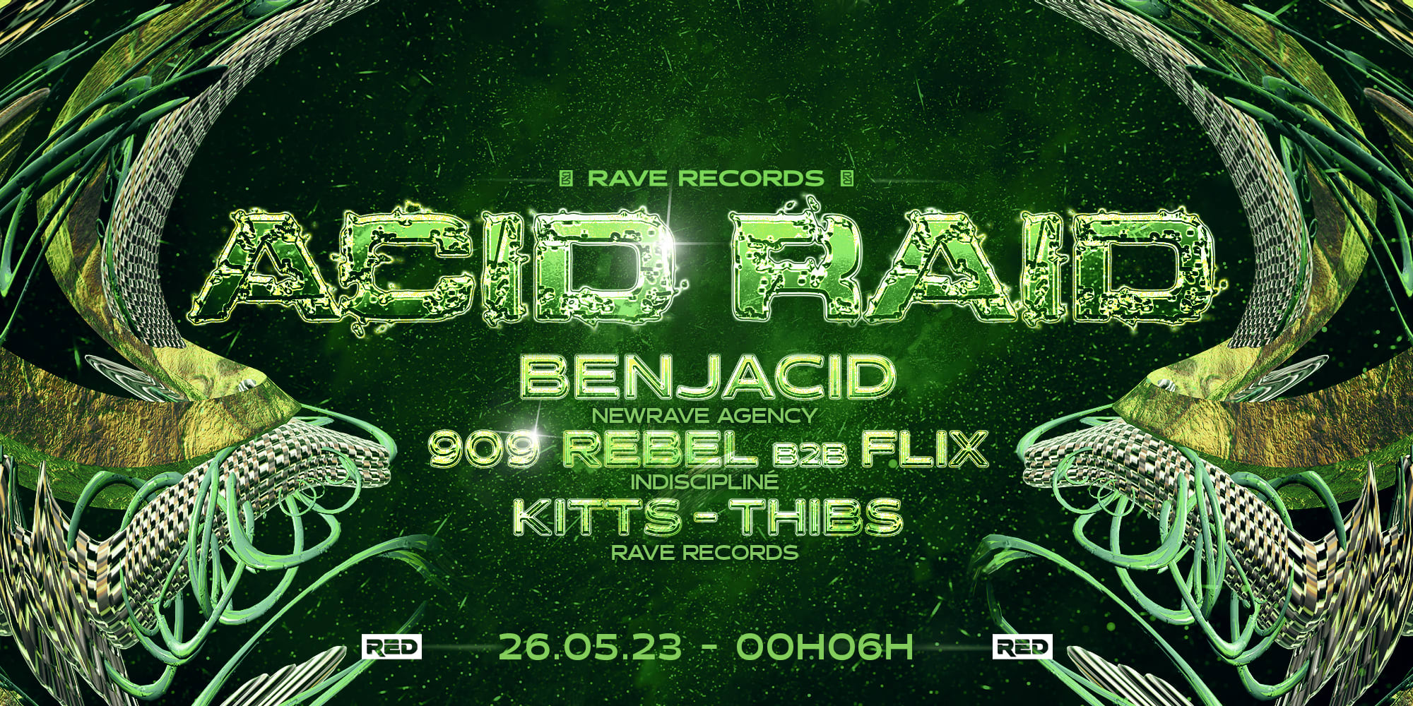 Rave Records : Acid Raid W/ Benjacid, And More...