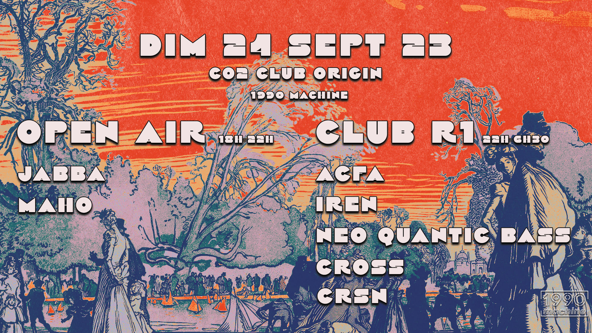 1990machine Présente : Open Air & Club R1