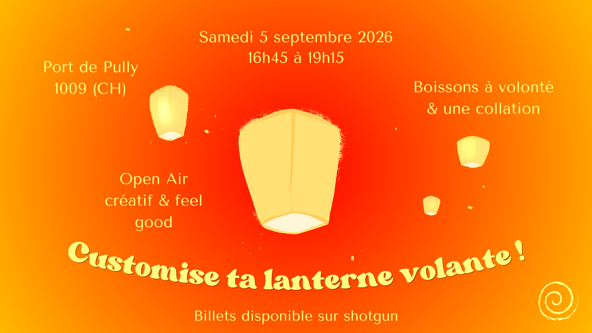 Customise Ta Lanterne Volante - 20chf