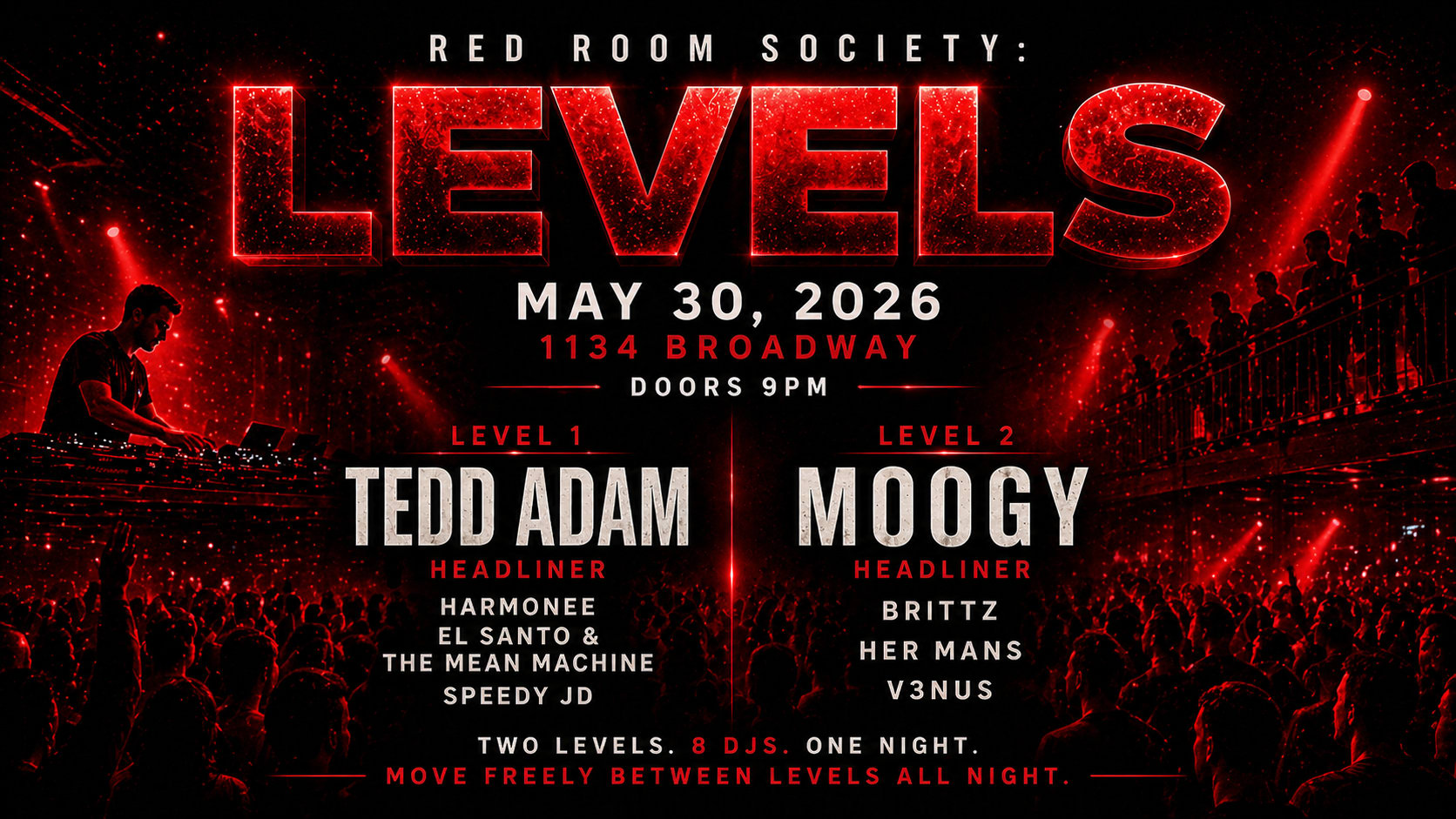 Red Room Society Presents: Levels