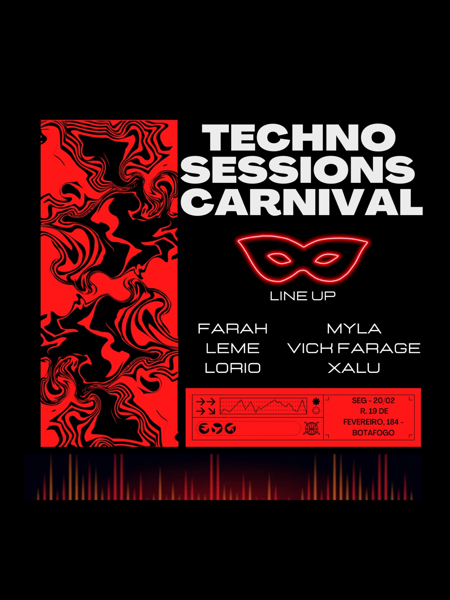 Techno Sessions Carnival - Segunda-Feira