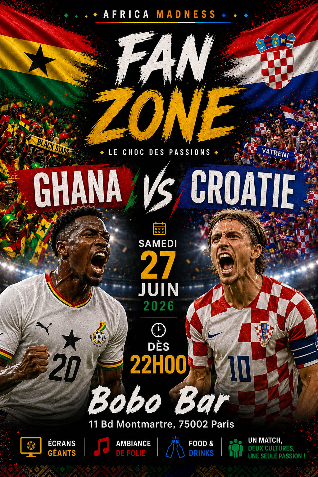 Afro Night | Fan Zone Ghana Vs Croatie