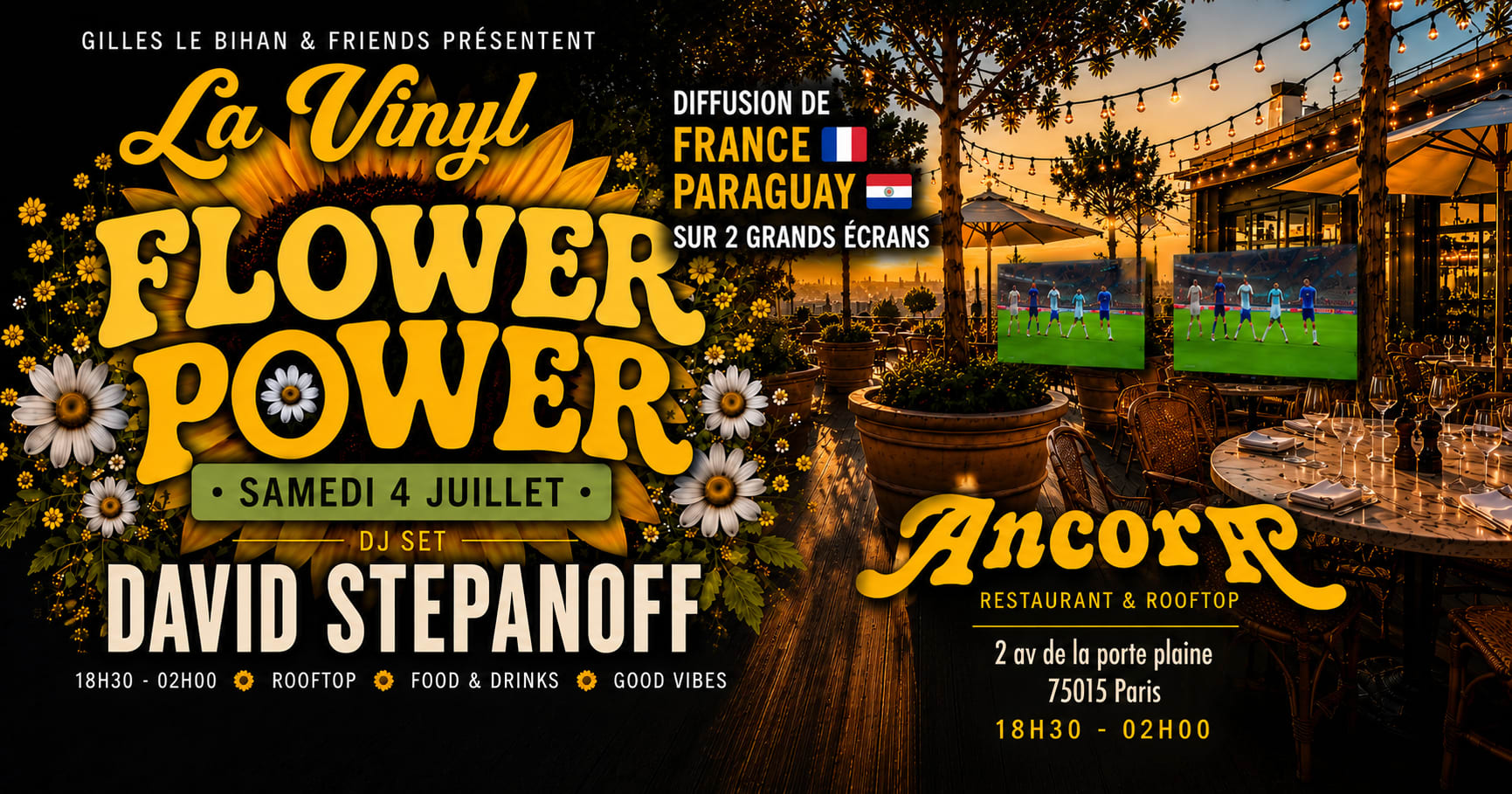 La Vinyl Sur Le Rooftop De L'ancora Samedi 4 Juillet