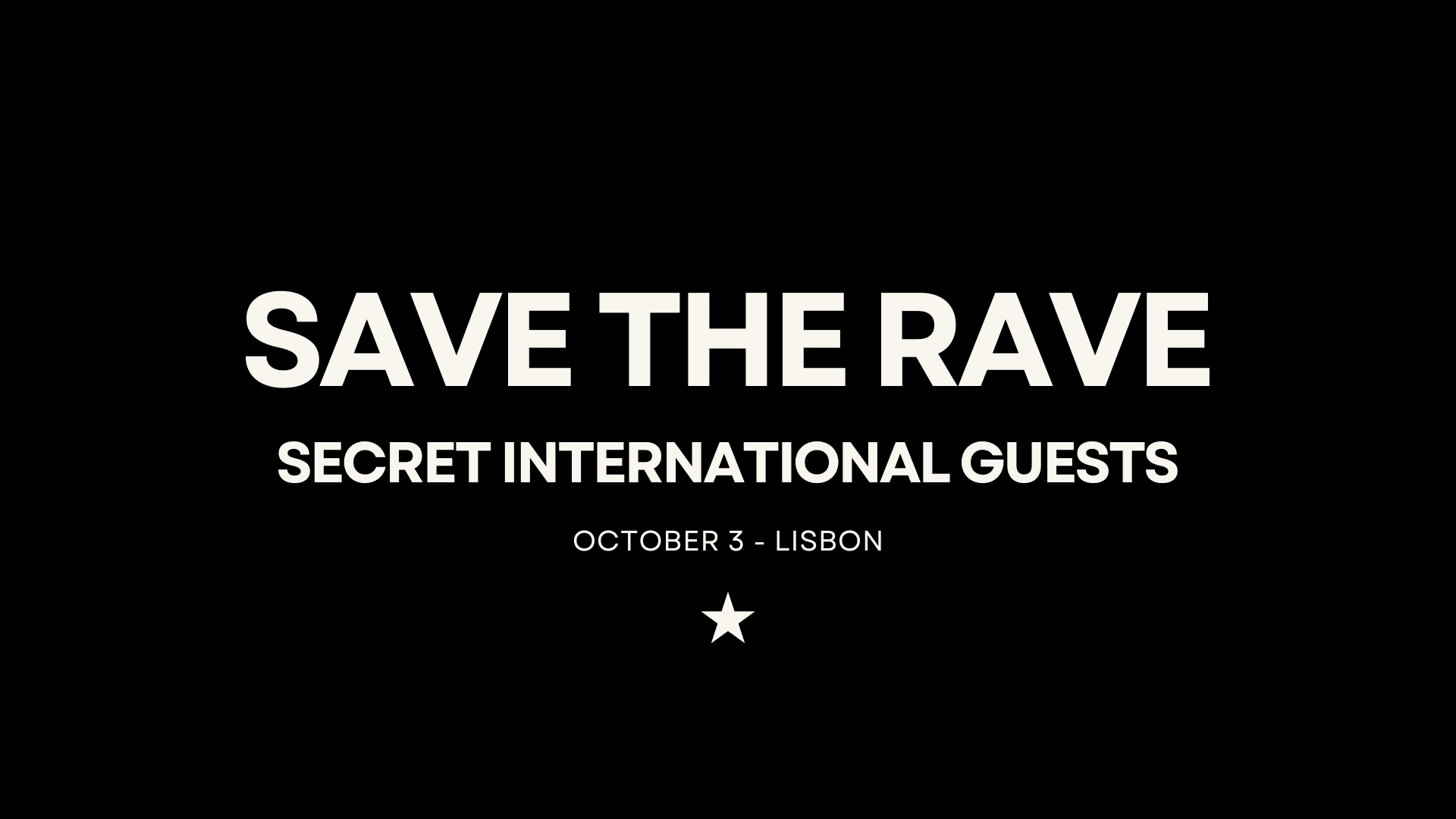 Save The Rave [03.10] International Guests