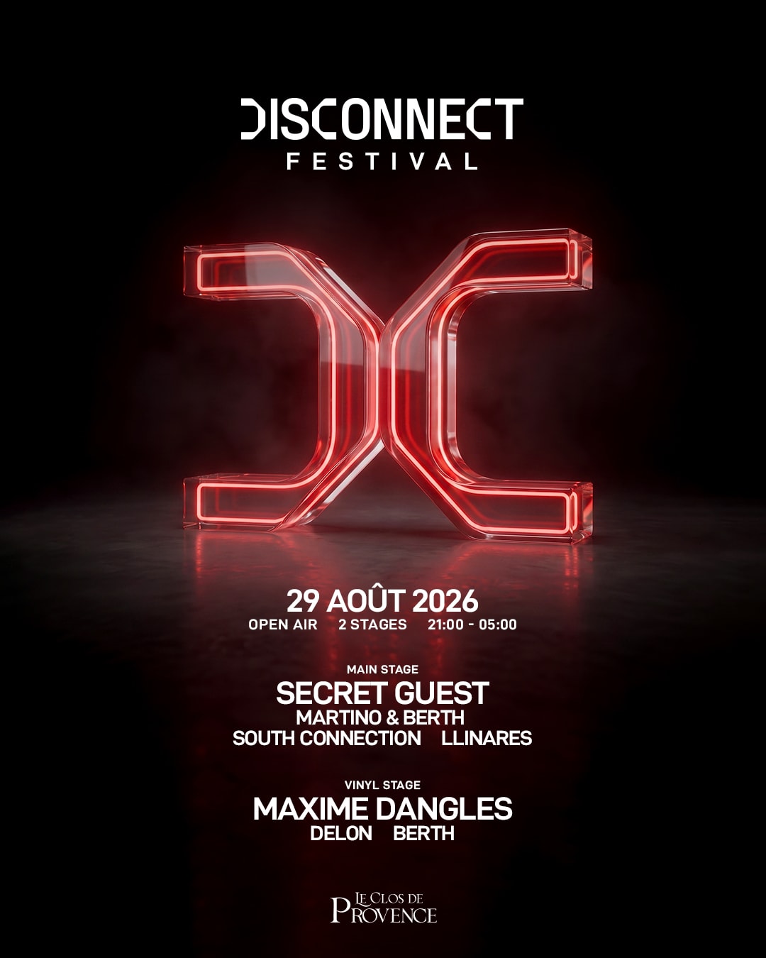 Disconnect Festival - Clos De Provence - 29/08/2026