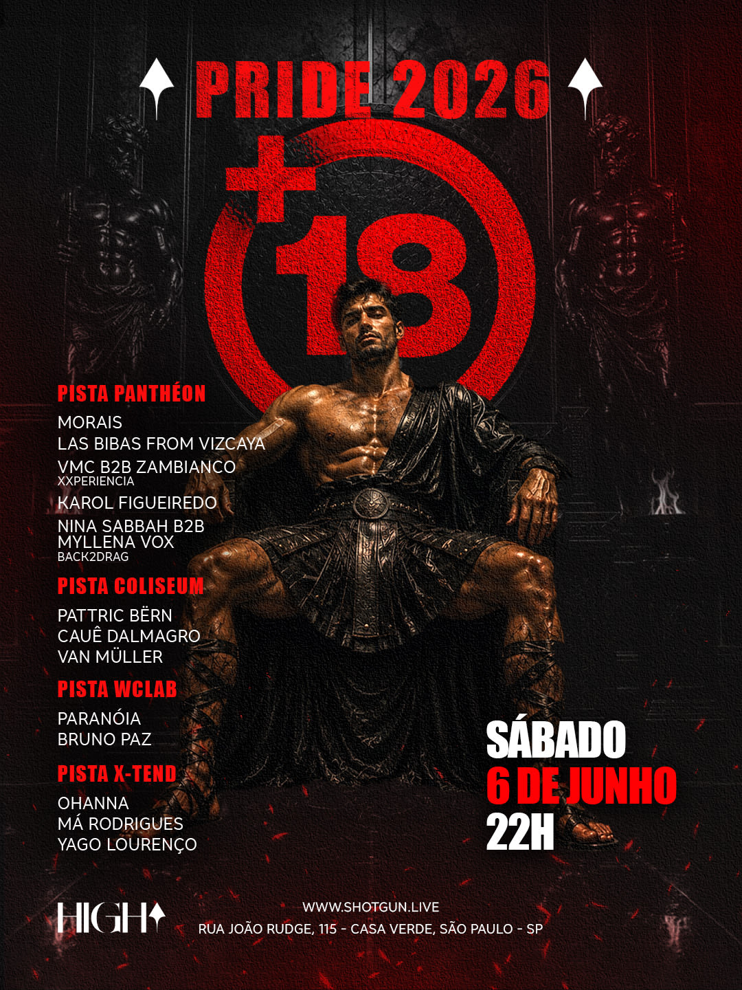 06.06 - Festa +18 - The X Odyssey - Pride 2026