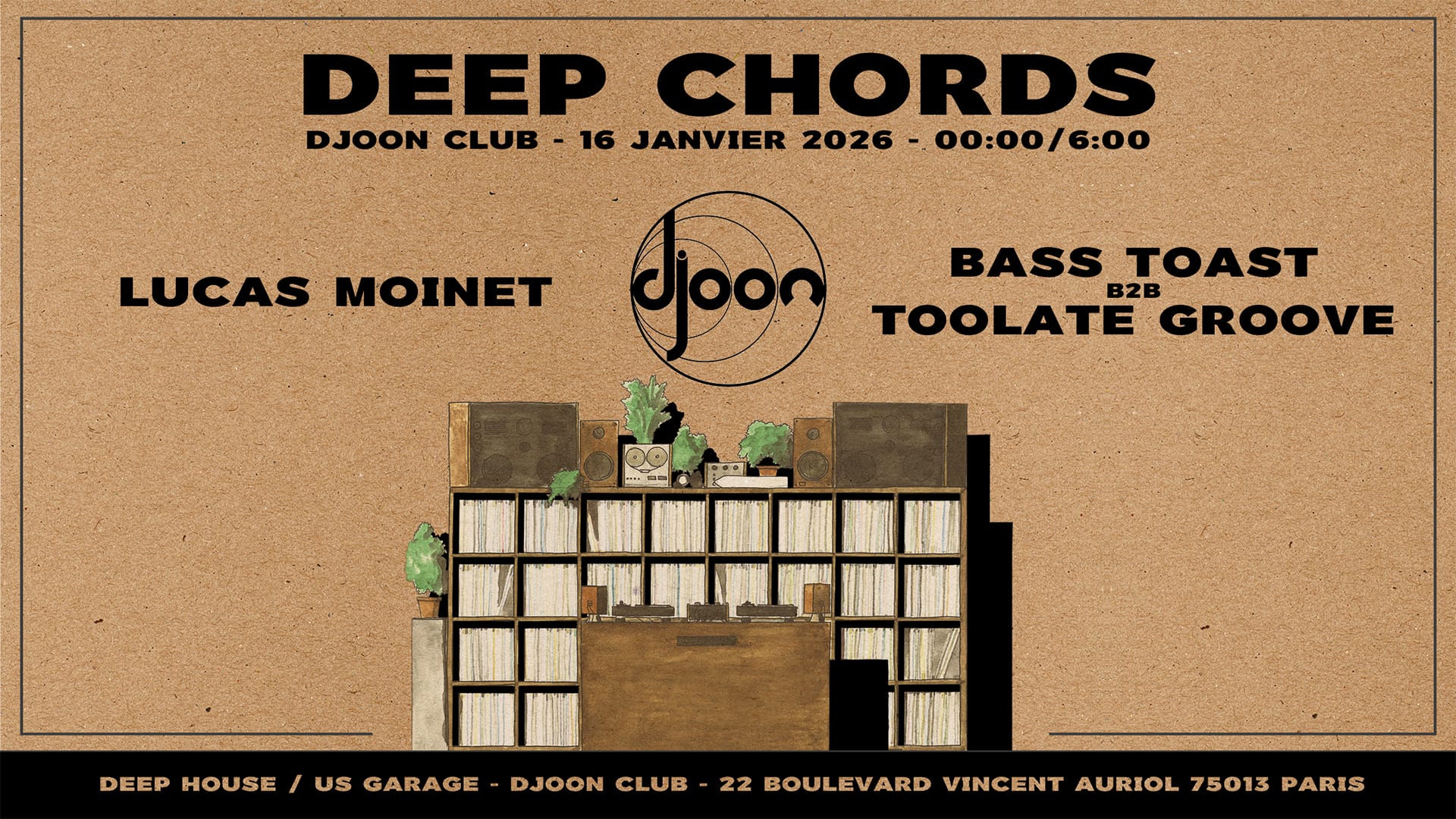 Deep Chords: Lucas Moinet Invite Bass Toast & Toolate Groove