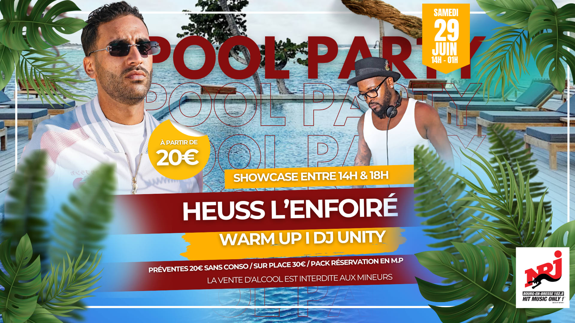 Heuss L'enfoiré & Dj Unity I Pool Party
