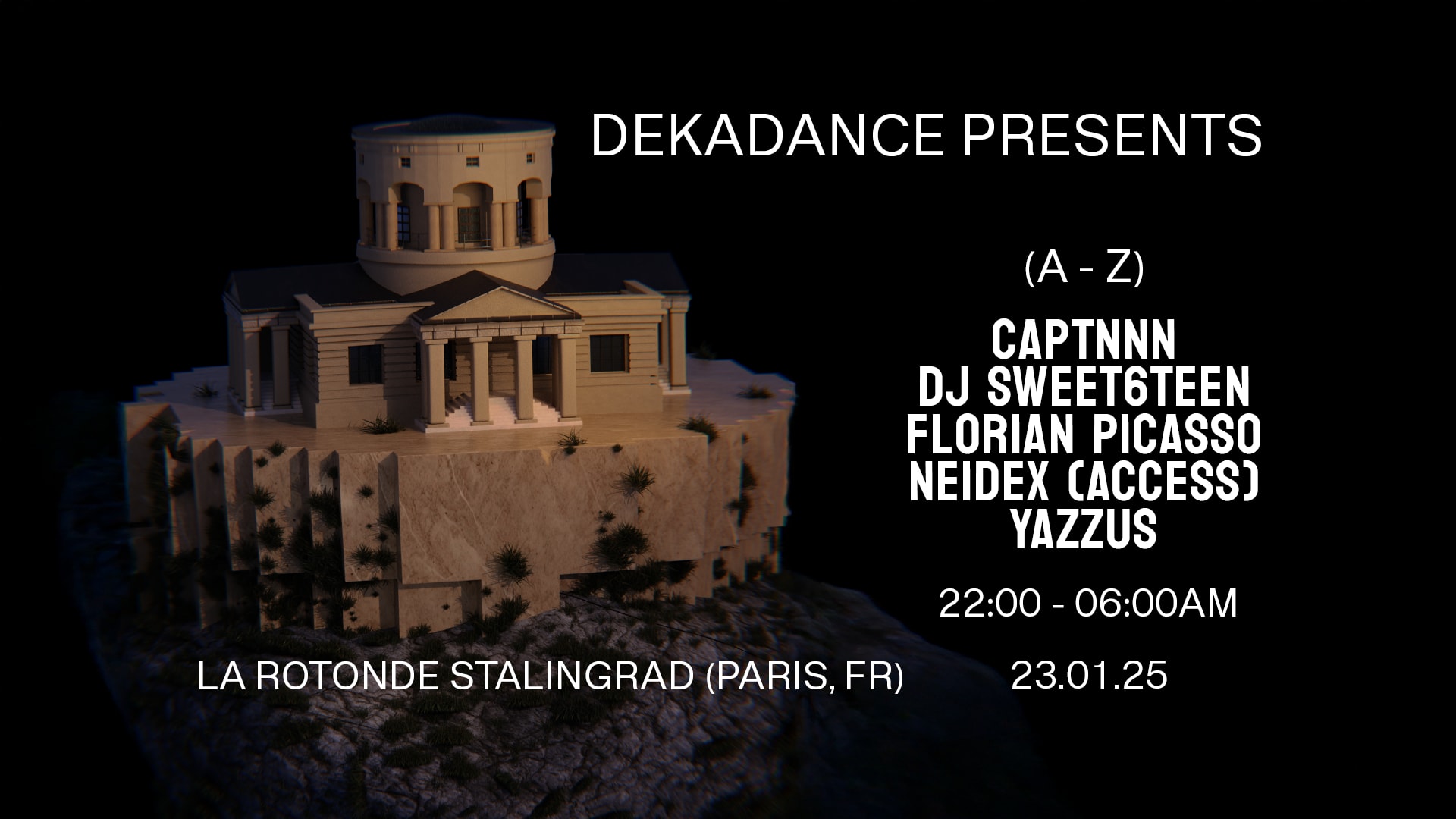 Dekadance: Dj Sweet6teen, Yazzus & Friends