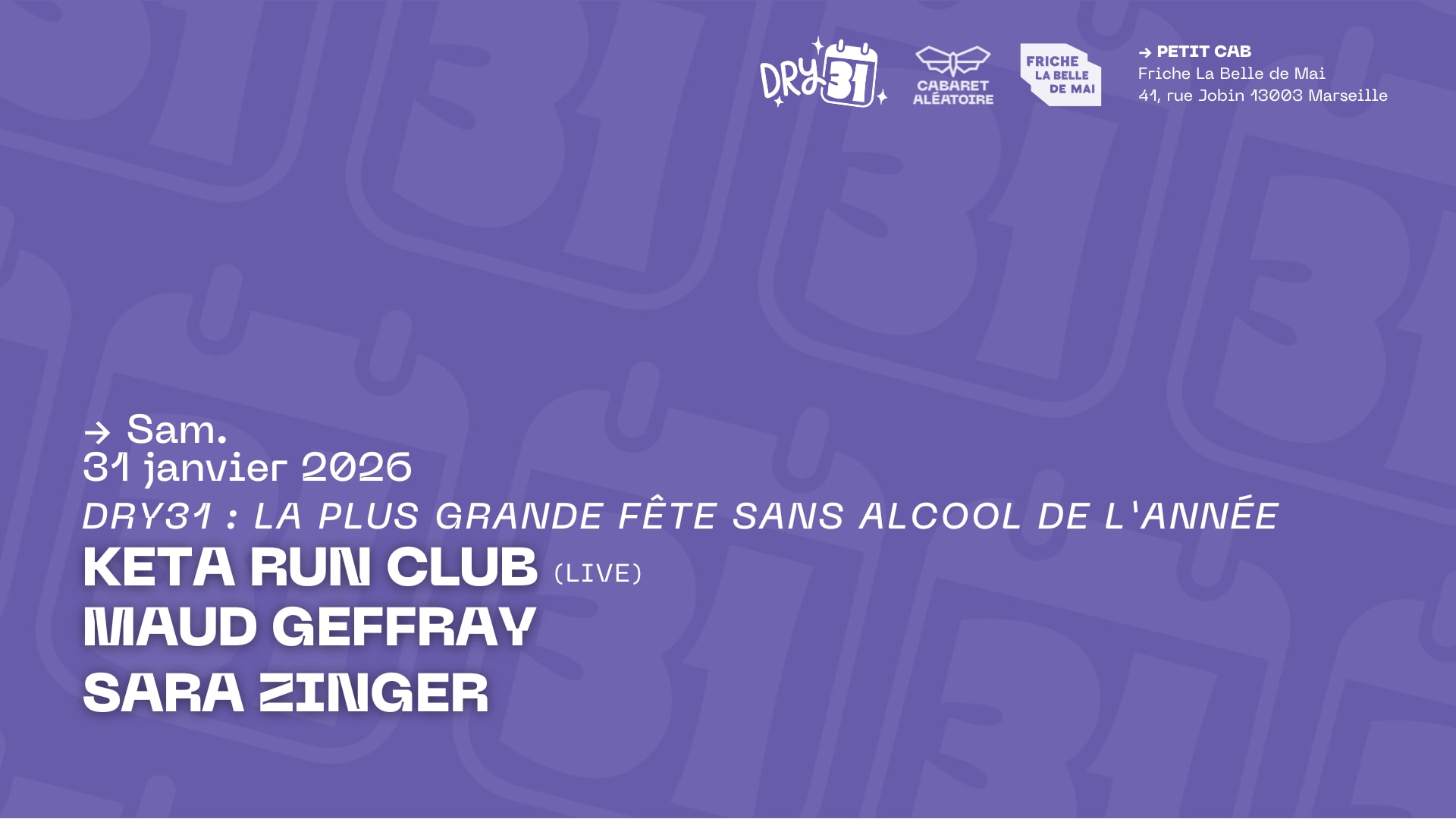 31/01 | Dry31 : La Plus Grande Fête Sans Alcool De L'année