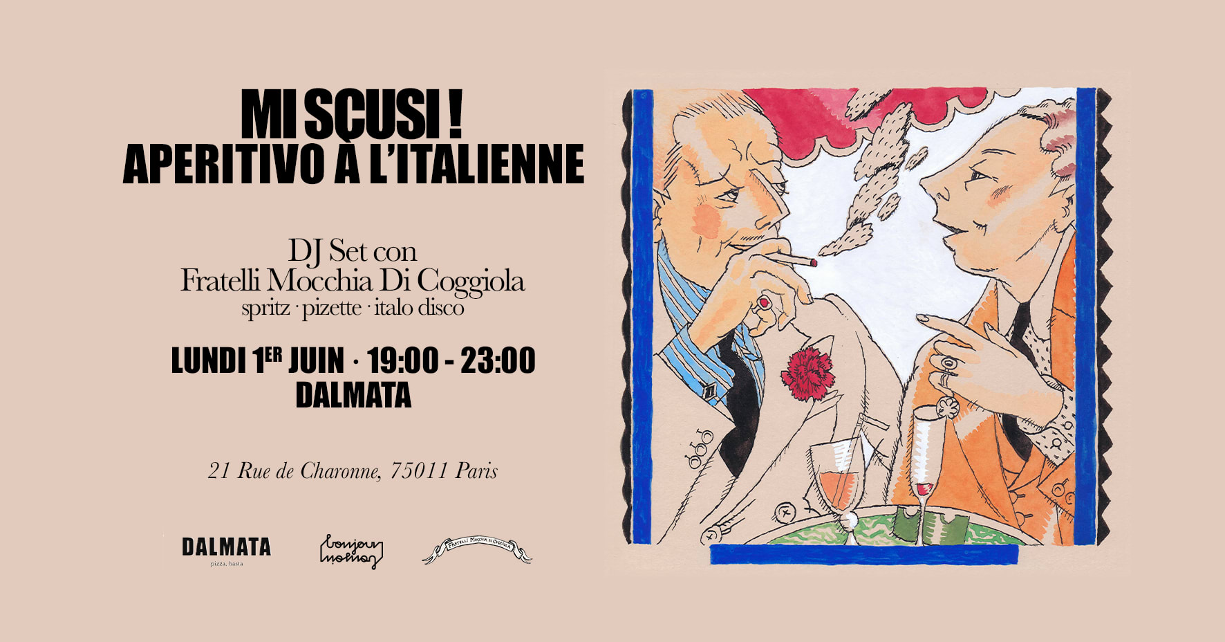 MI Scusi : Aperitivo À L'italienne Chez Dalmata