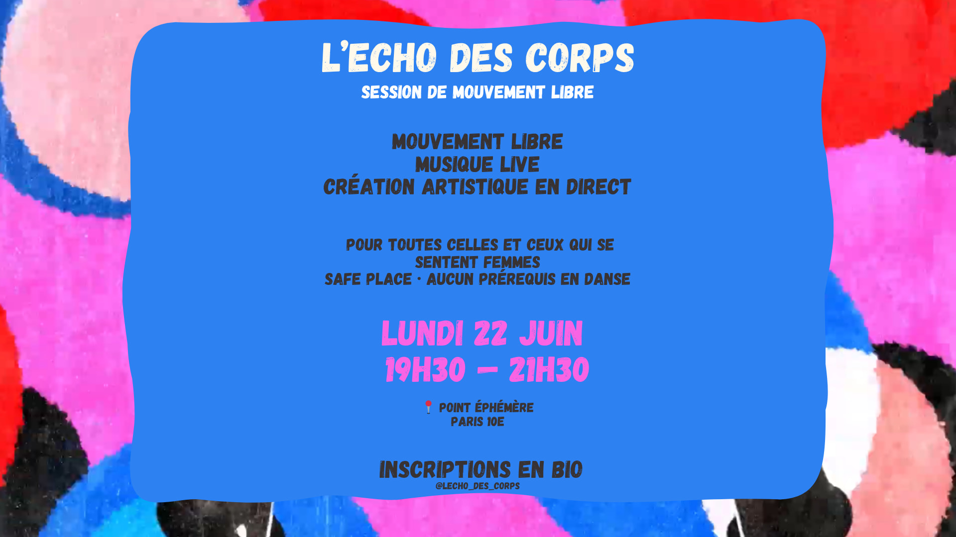 L'écho Des Corps — Une Soirée Pour Danser Librement