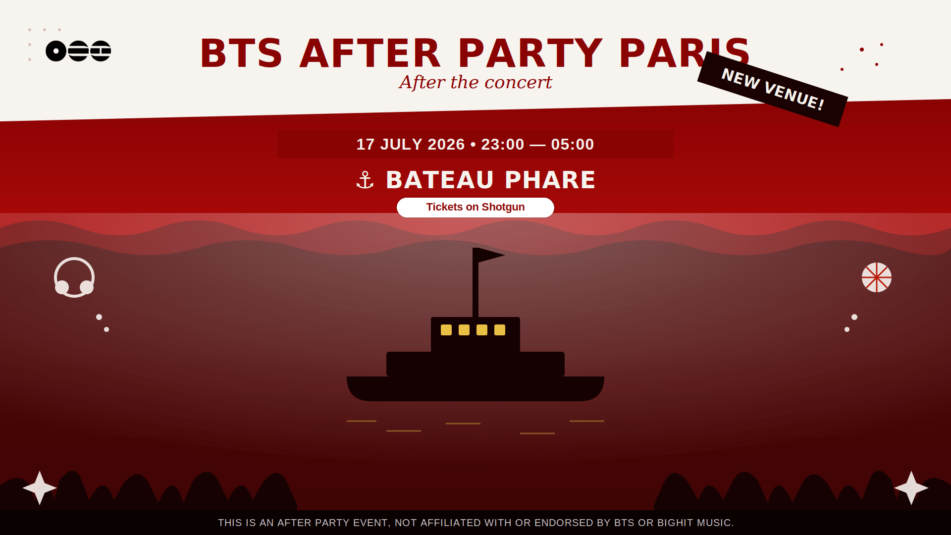 Bts K-Pop After Party Paris - Bateau Phare