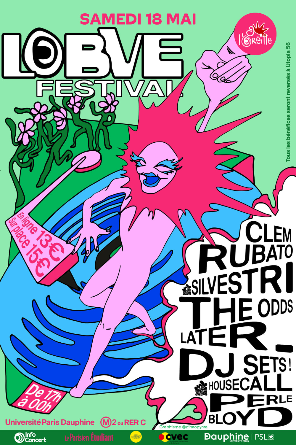Lobve Festival : Later., The Odds, Silvestri, Clem Rubato...