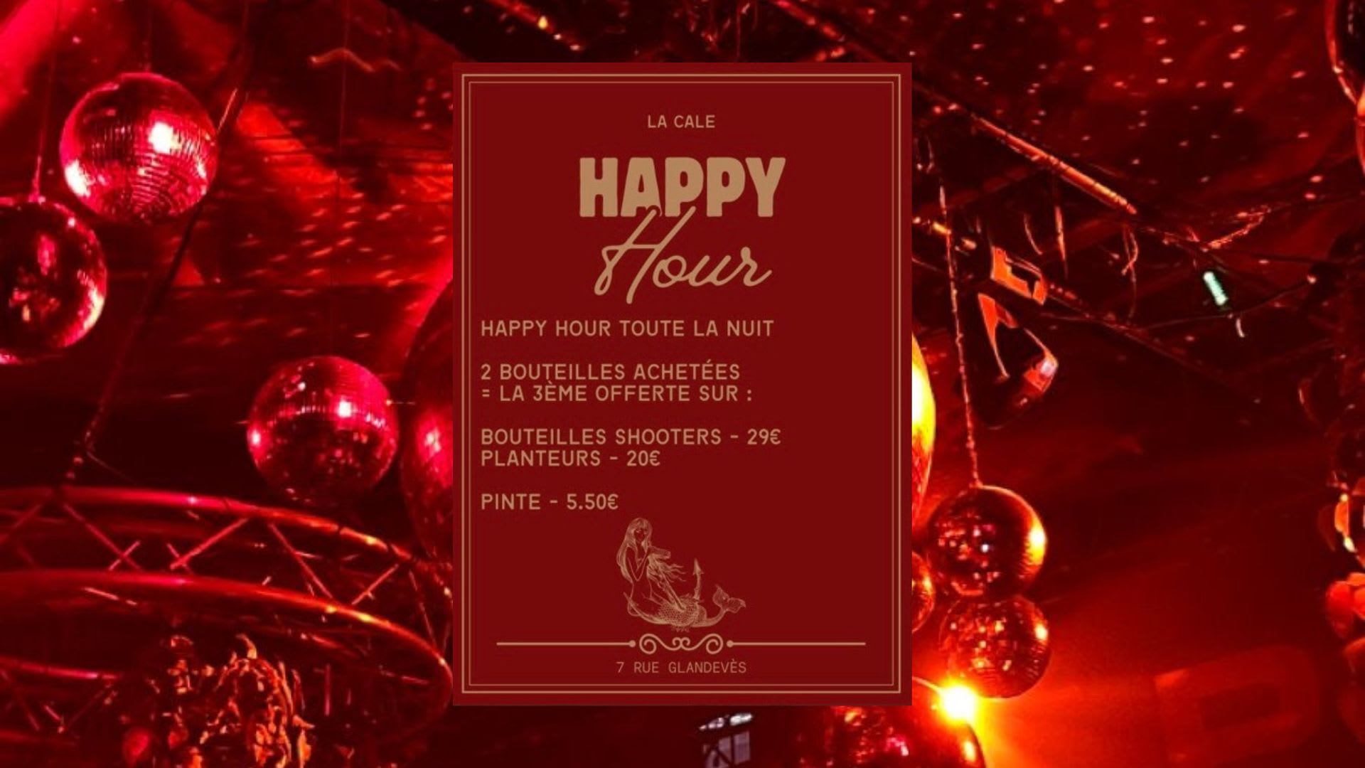 Mercredi C’Est Happy Hour