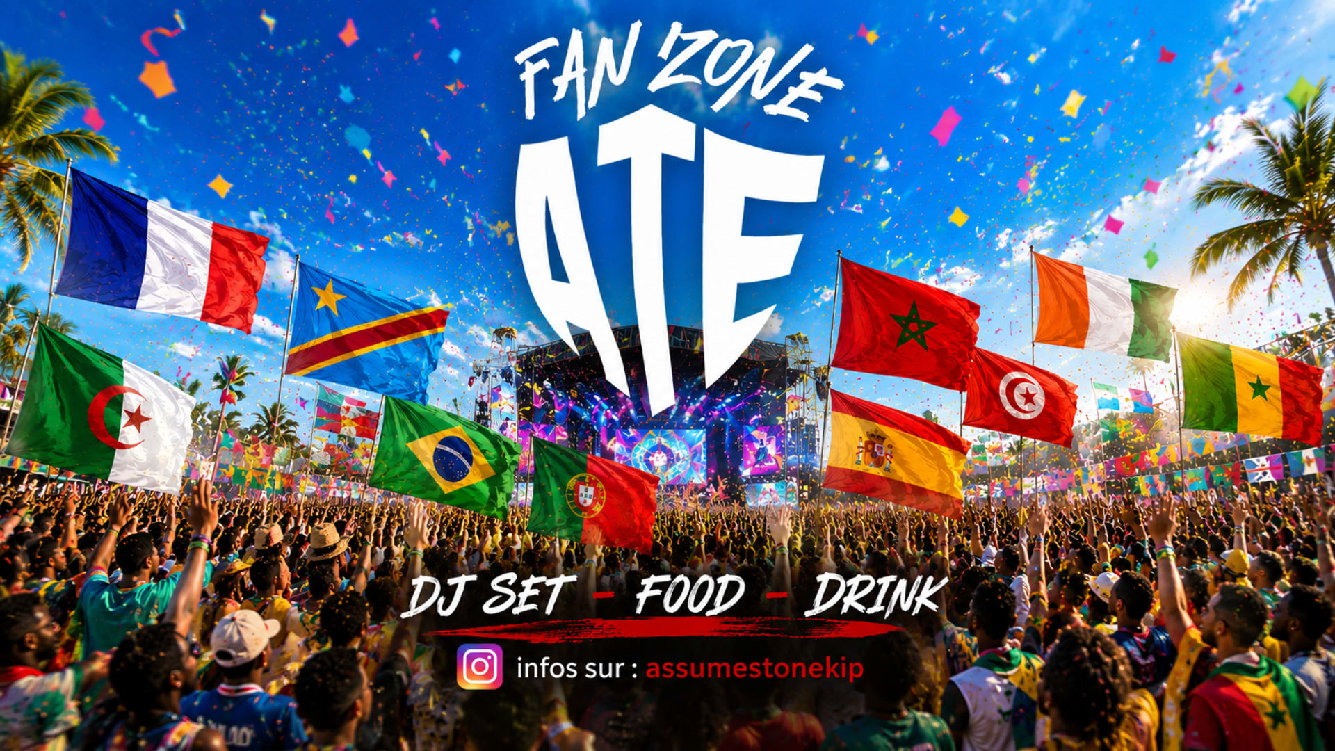 Ate Fan Zone France Vs Maroc
