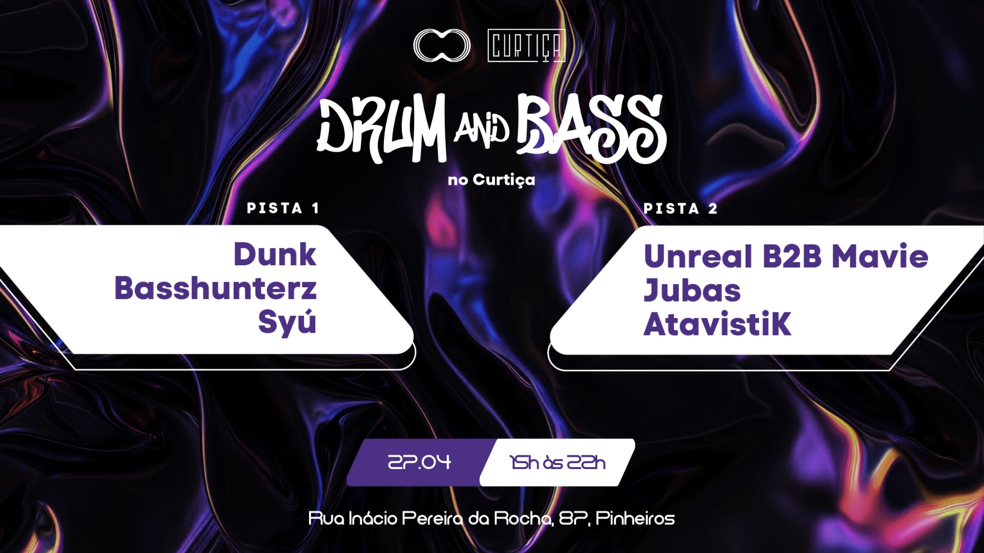 888dnb No Curtiça Bar Com Dunk, Unreal, Jubas, Syú E +