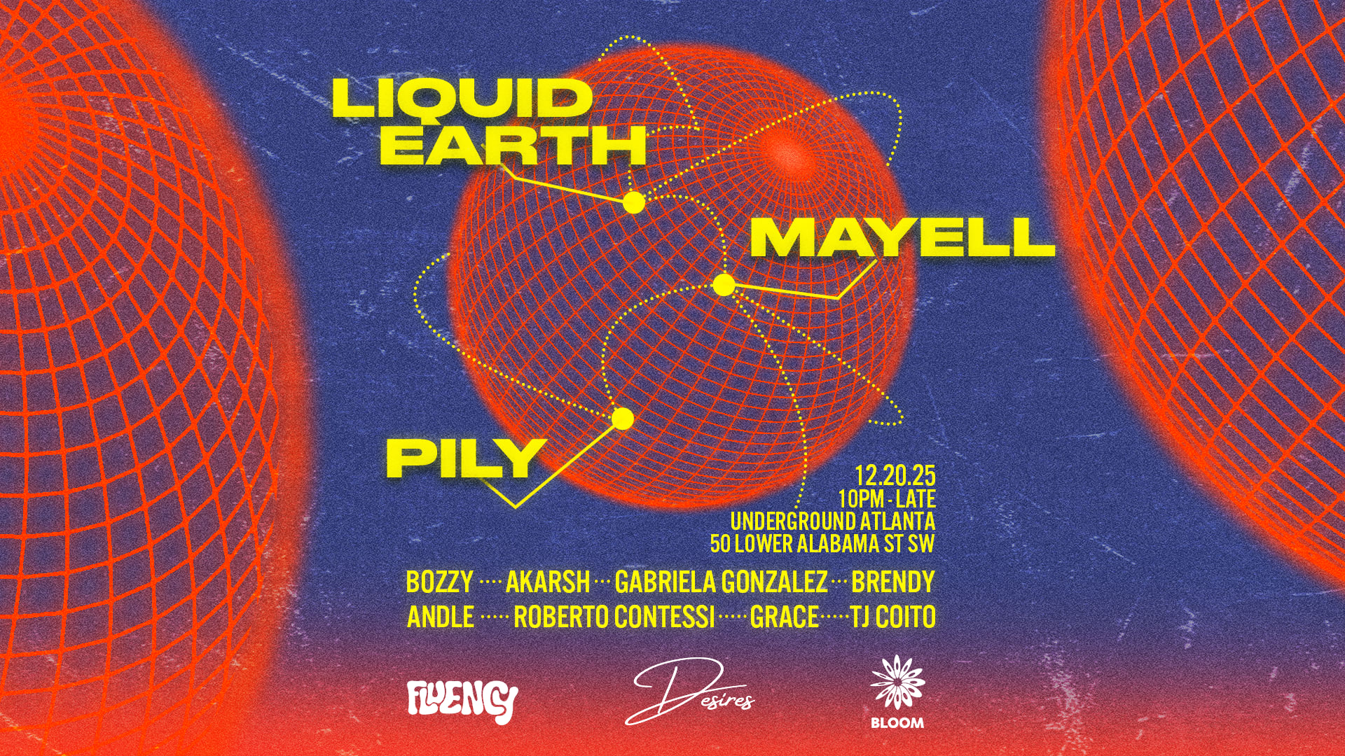 Desires X Bloom W/ Liquid Earth / Mayell / Pily