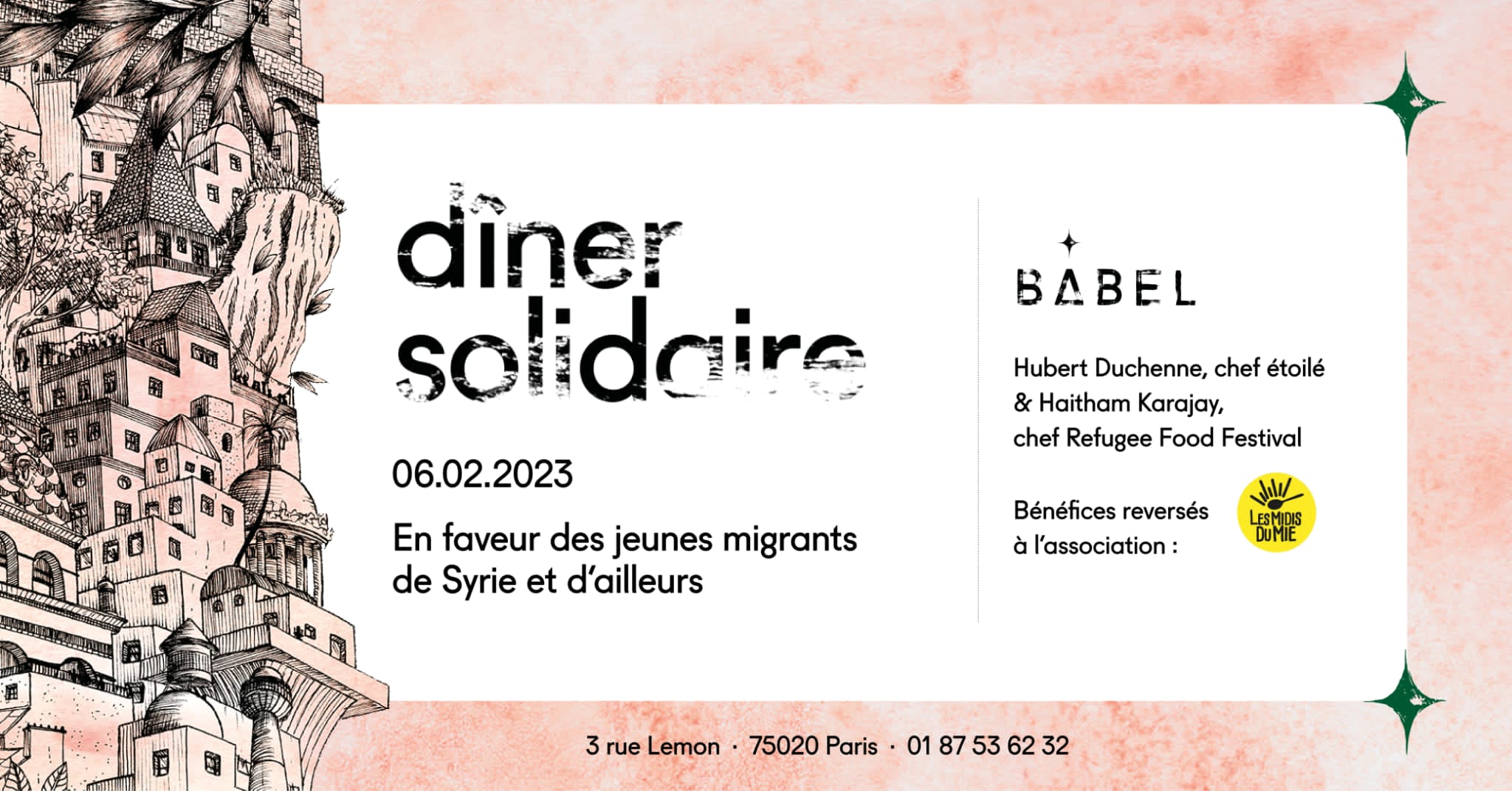Diner Solidaire Babel 06-02-2023 