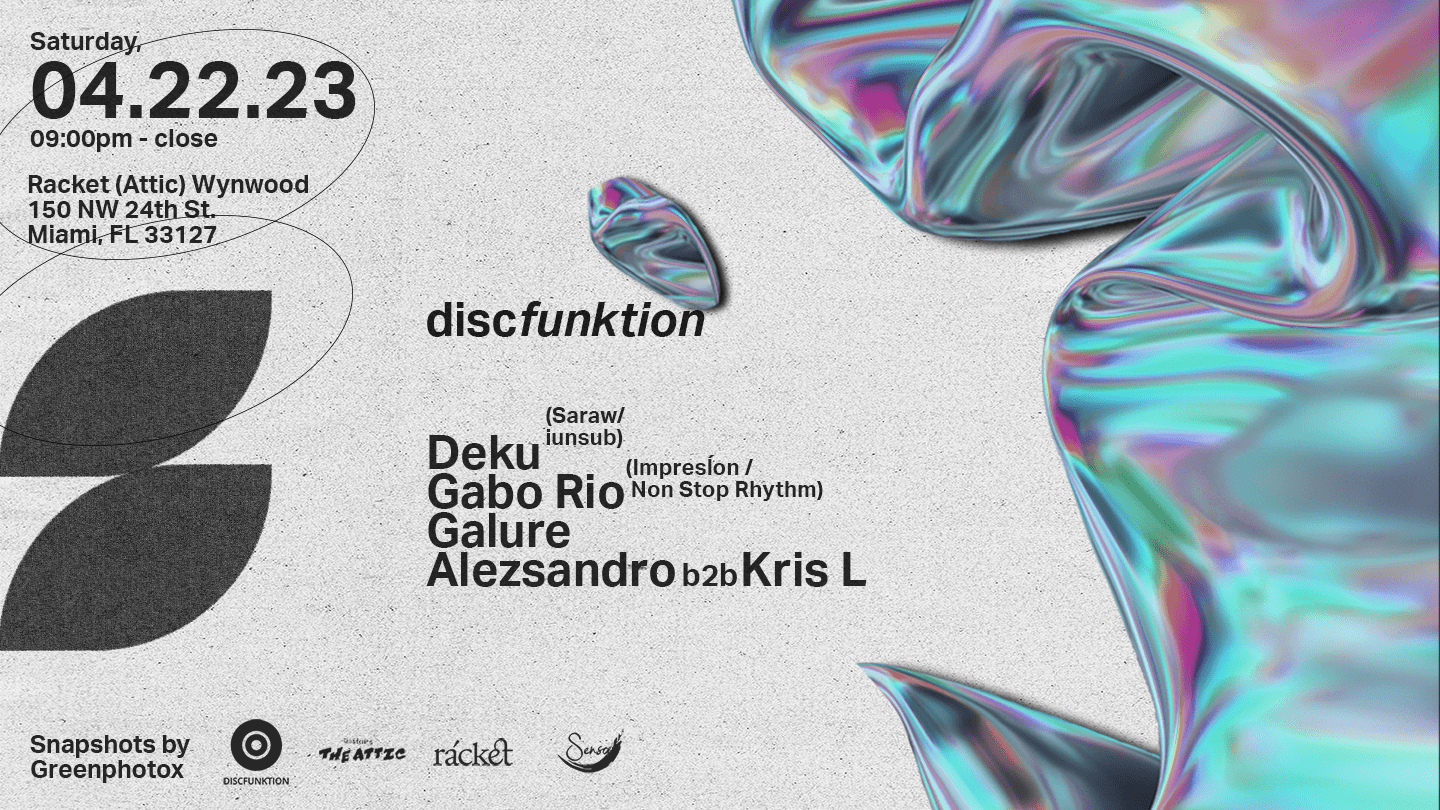 Discfunktion At Racket (Attic) Wynwood